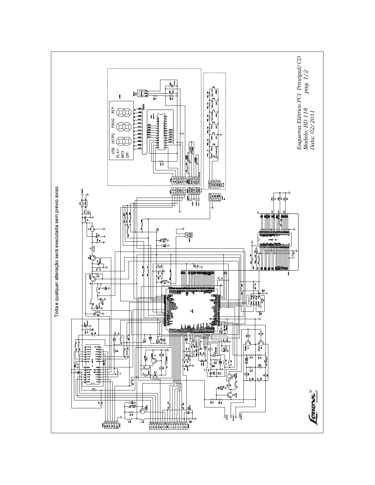 Lenoxx BD118 Schematic