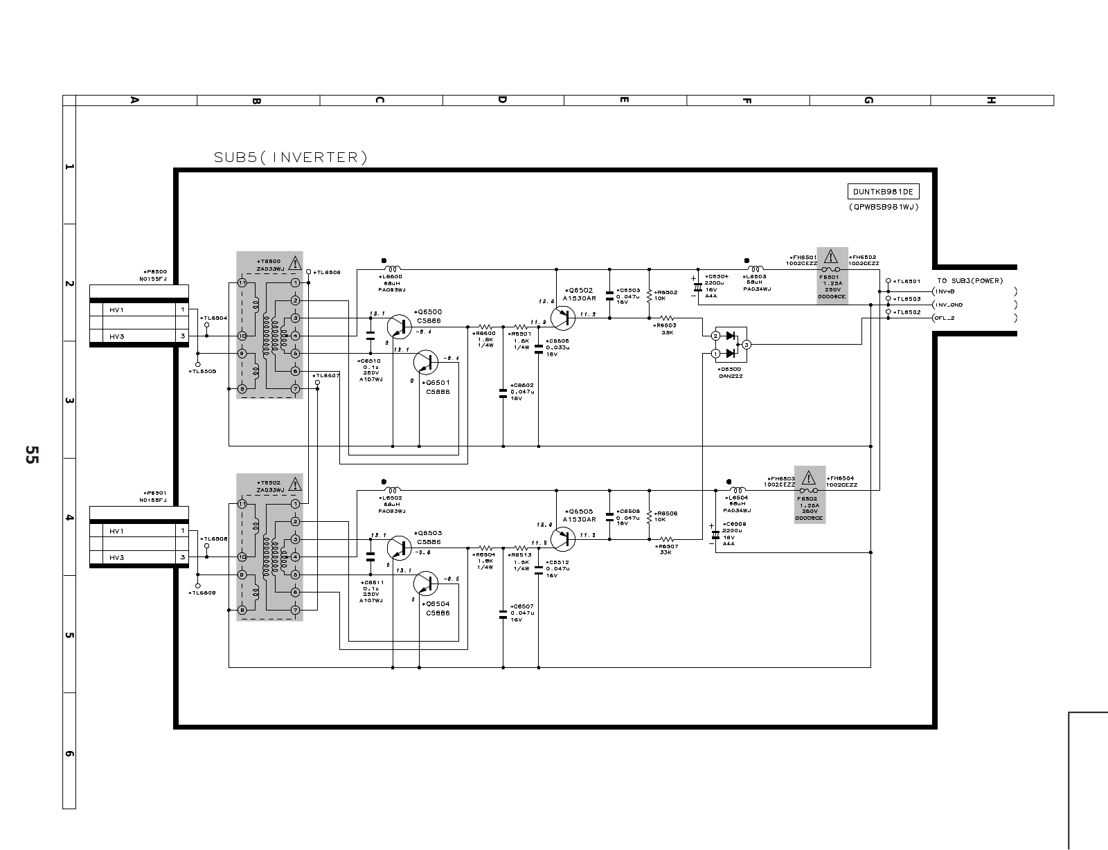 SHARP DUNTKB981DE schematic