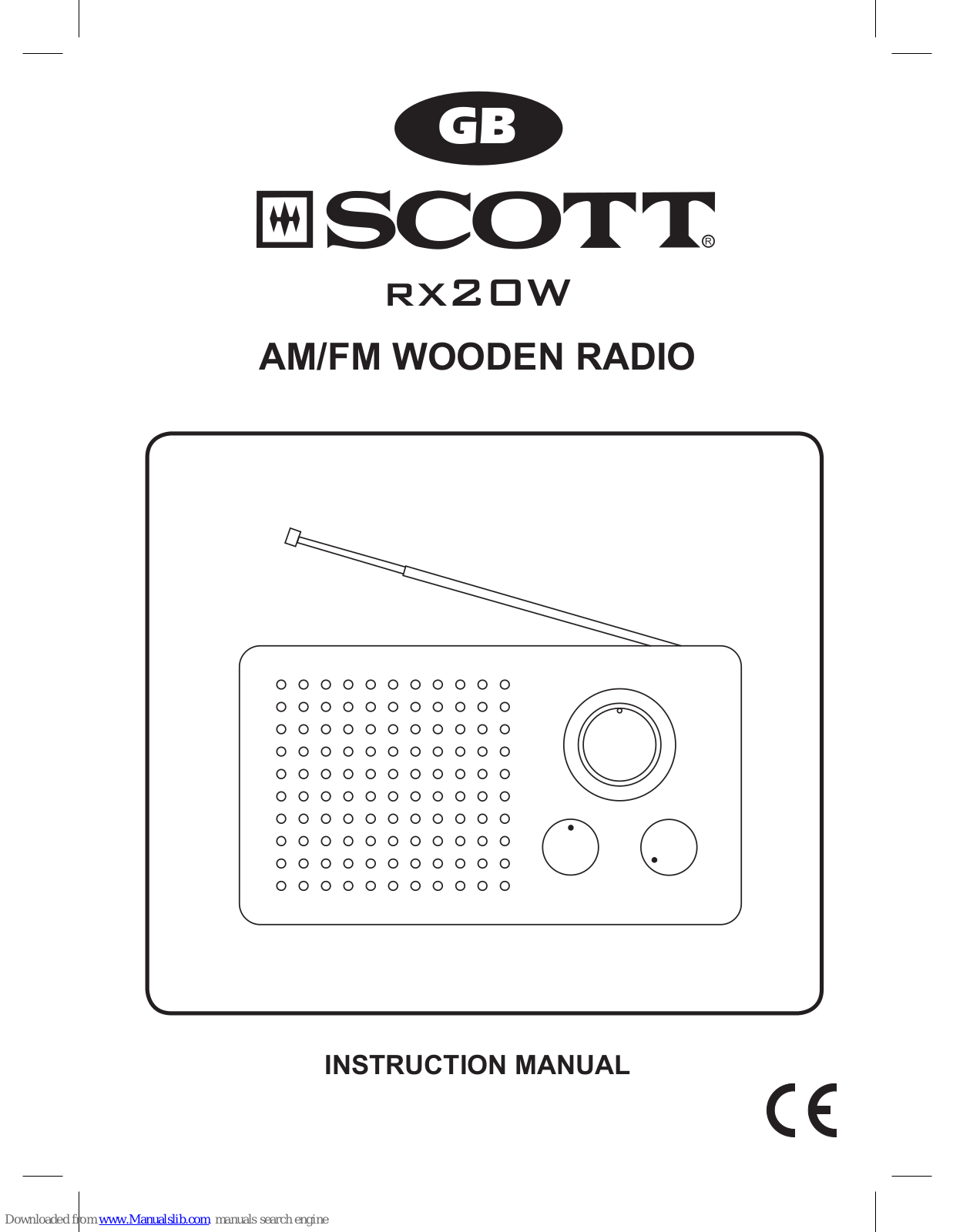 Scott RX20W Instruction Manual