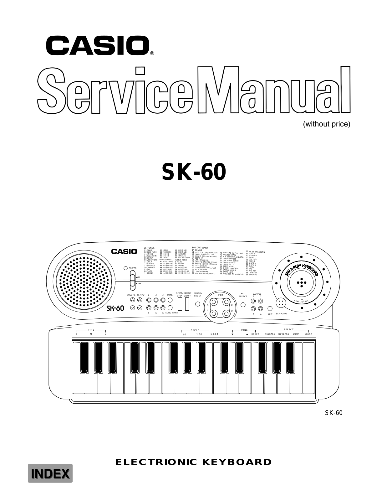 Casio SK-60 User Manual