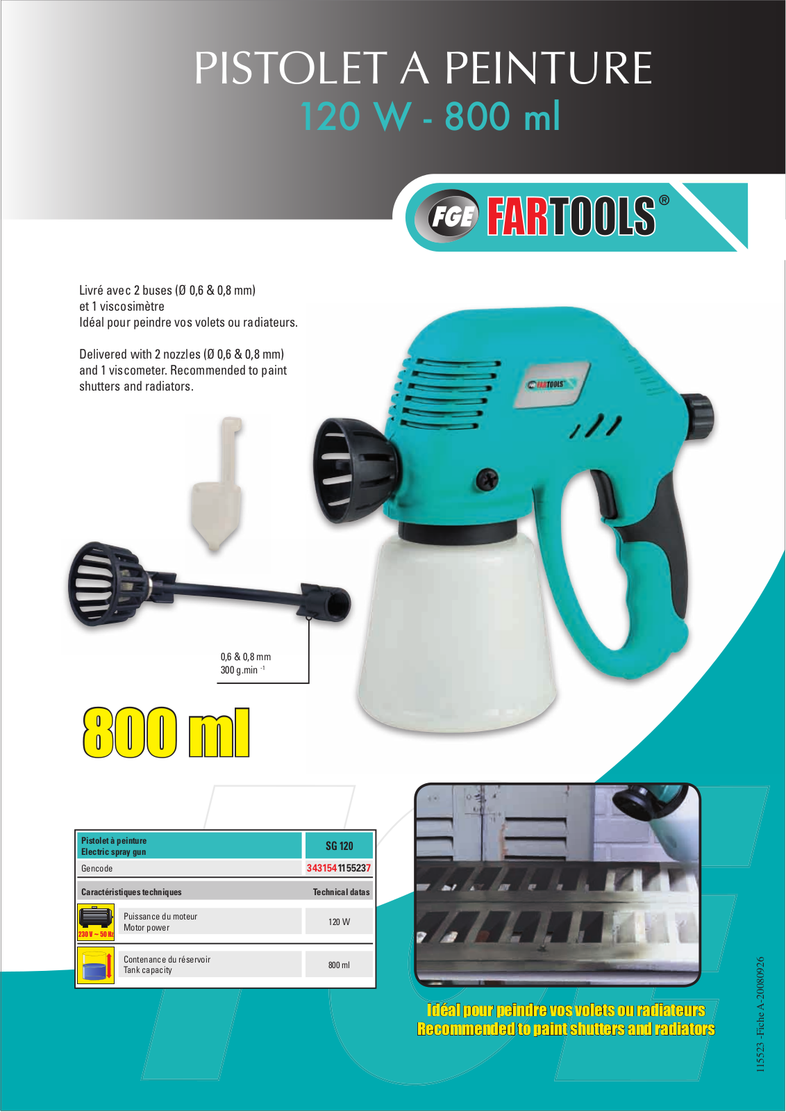 FARTOOLS SG 120 User Manual