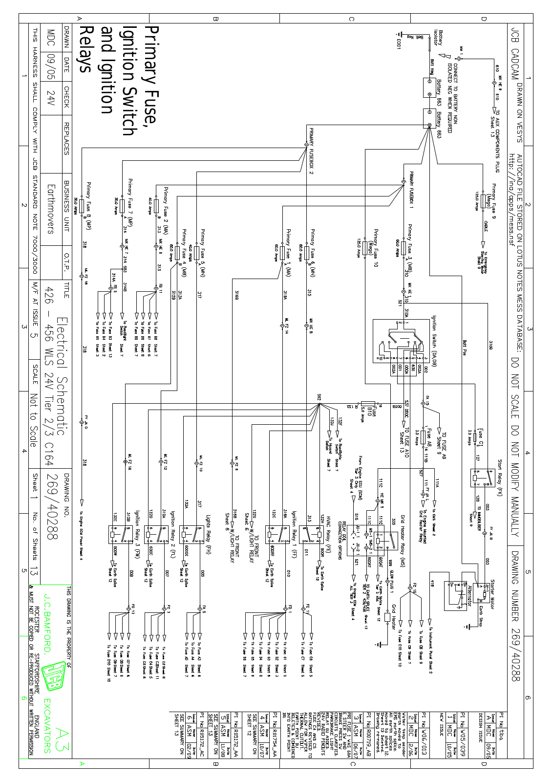 Jcb 426T2 Schematics