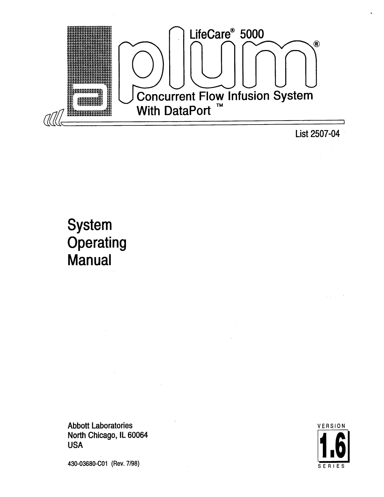 LifeCare 5000 operating Manual - ManualMachine.com