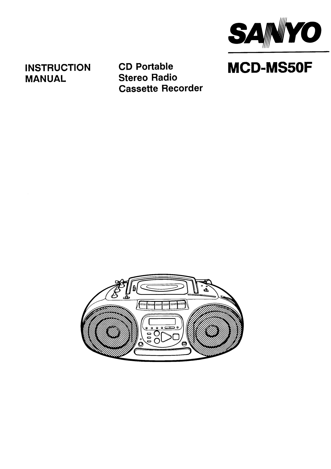 Sanyo MCD-MS50F Instruction Manual