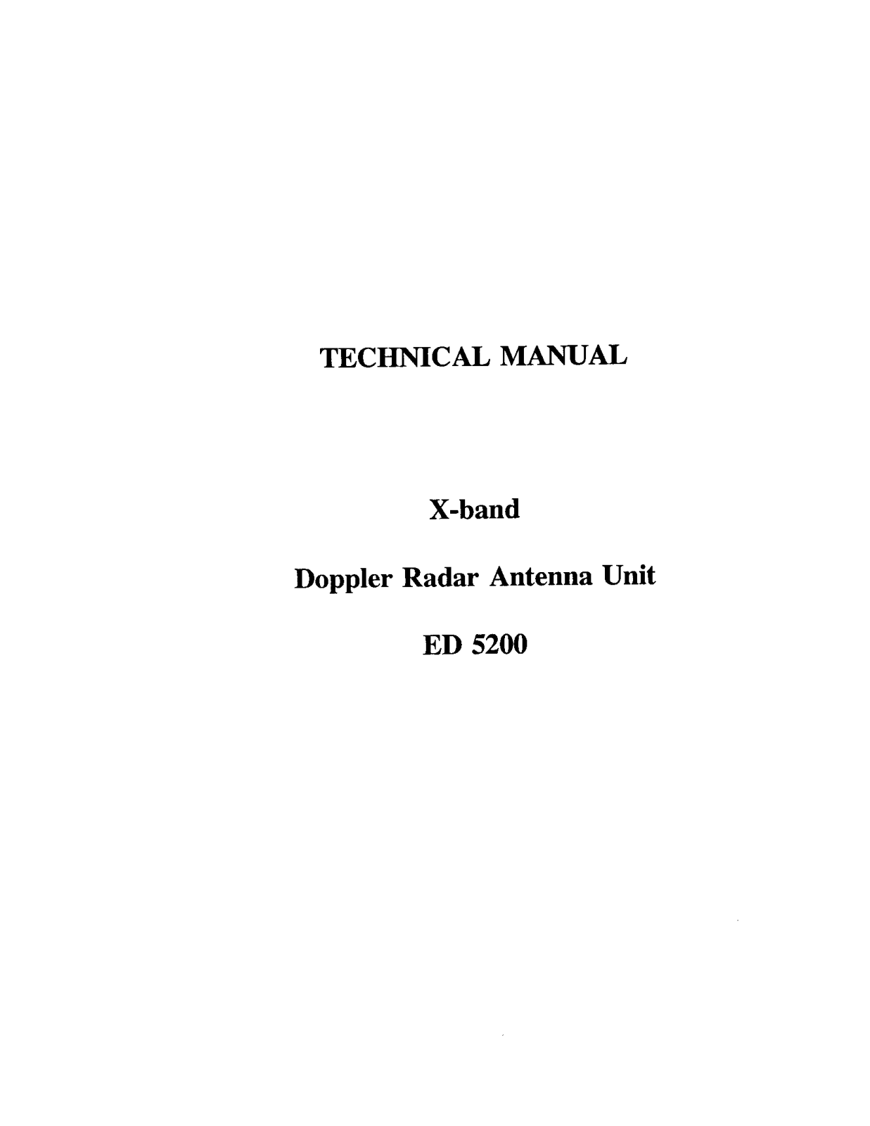 Terma A S ED5200 User Manual