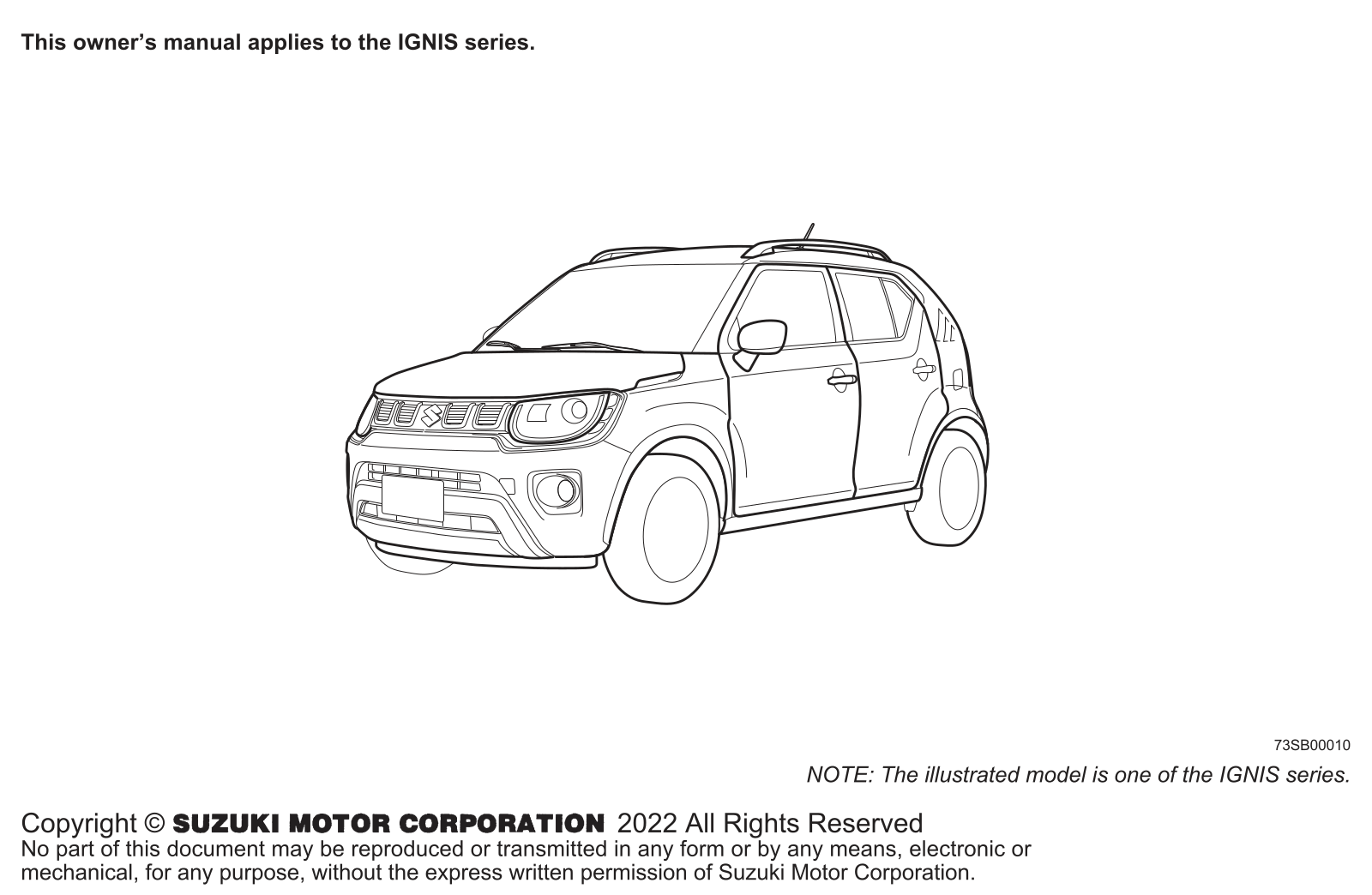 Suzuki IGNIS 2022 User guide - ManualMachine.com