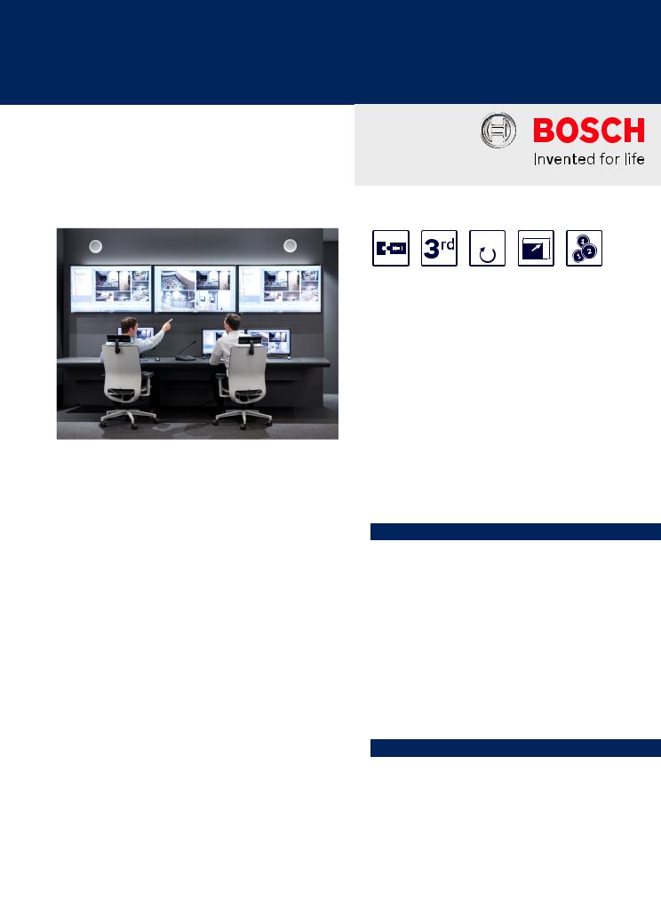 Bosch MBV-XWST-90, MBV-XSUB-90, MBV-XSITE-90, MBV-XMVS-90, MBV-XKBD-90 Specsheet