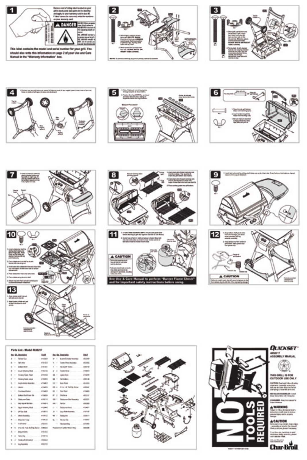 Charbroil 4638217 Owner's Manual