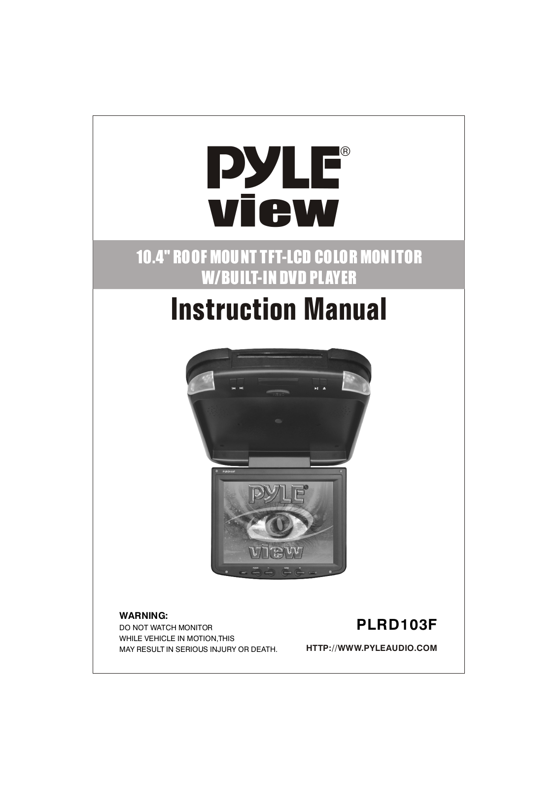 PYLE Audio PLRD103F User Manual