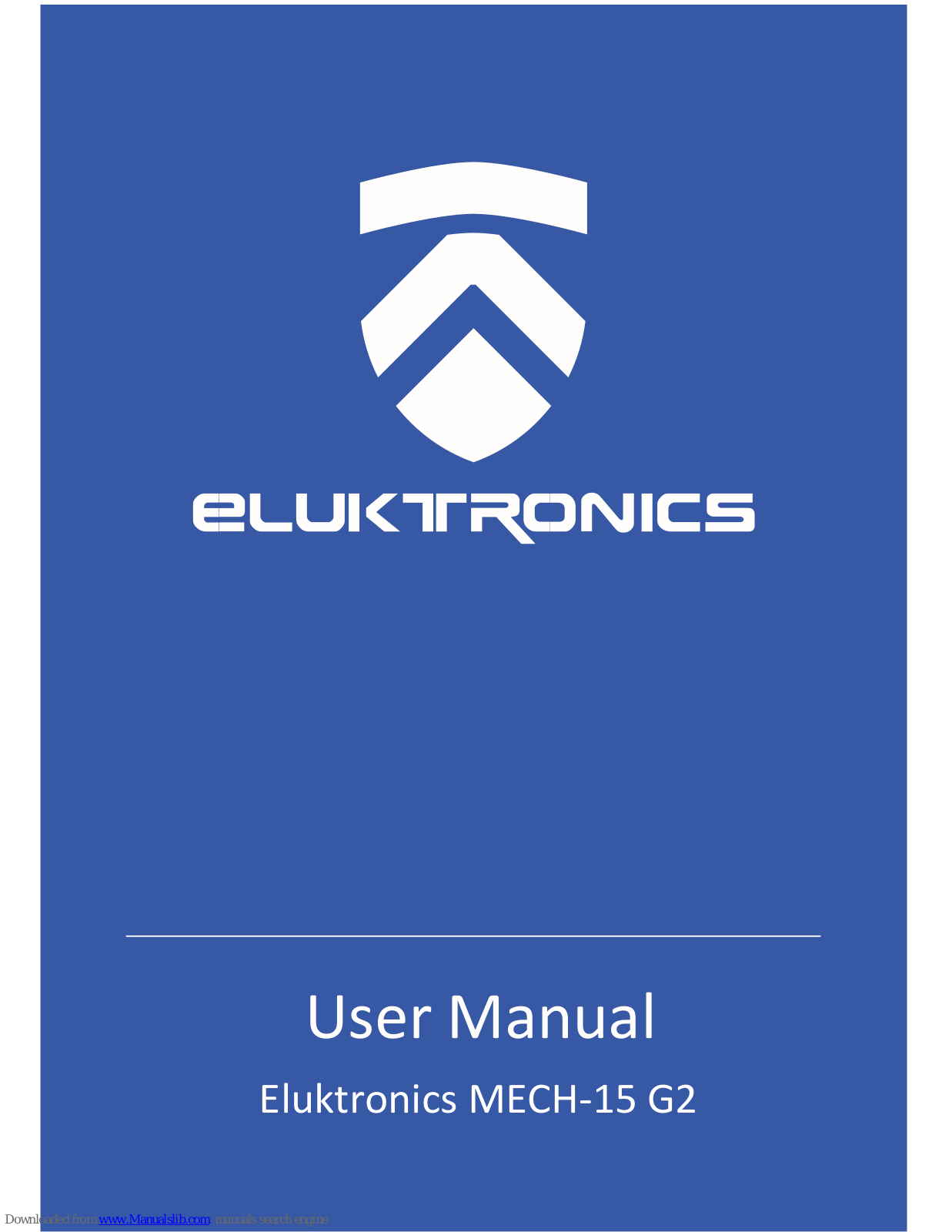 Eluktronics MECH-15 G2 User Manual