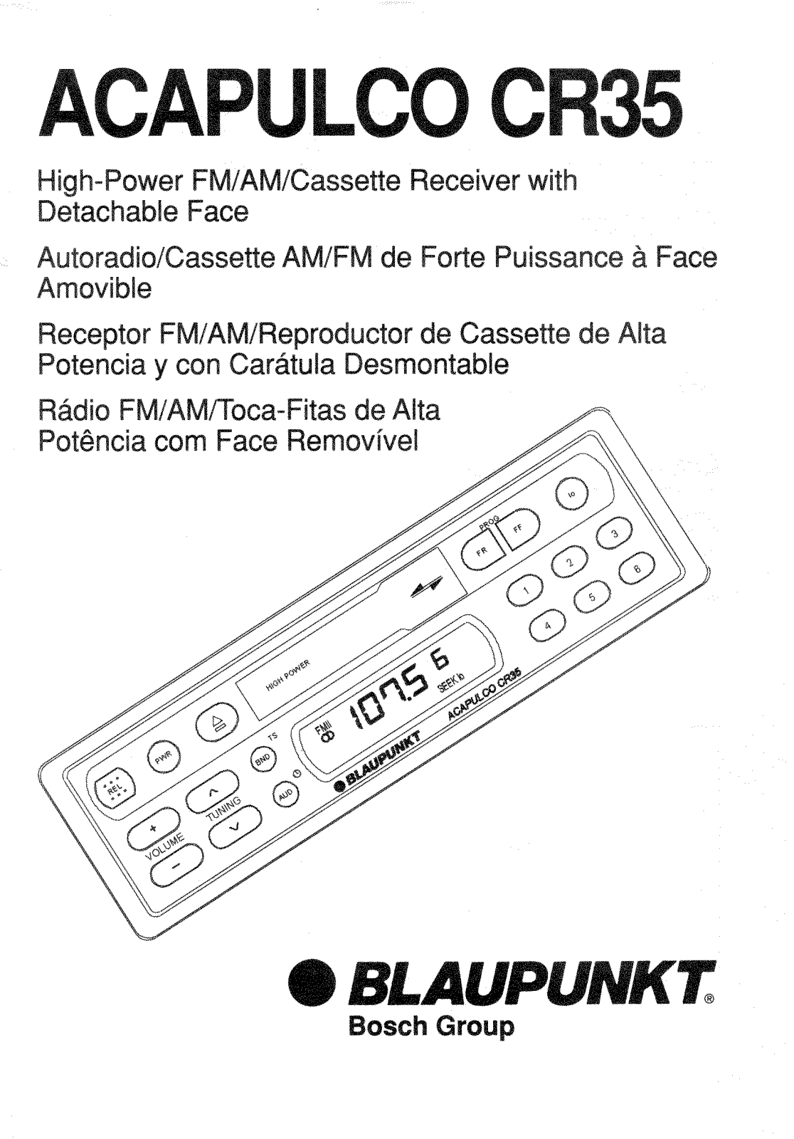 Blaupunkt ACAPULCO CR35 User Manual