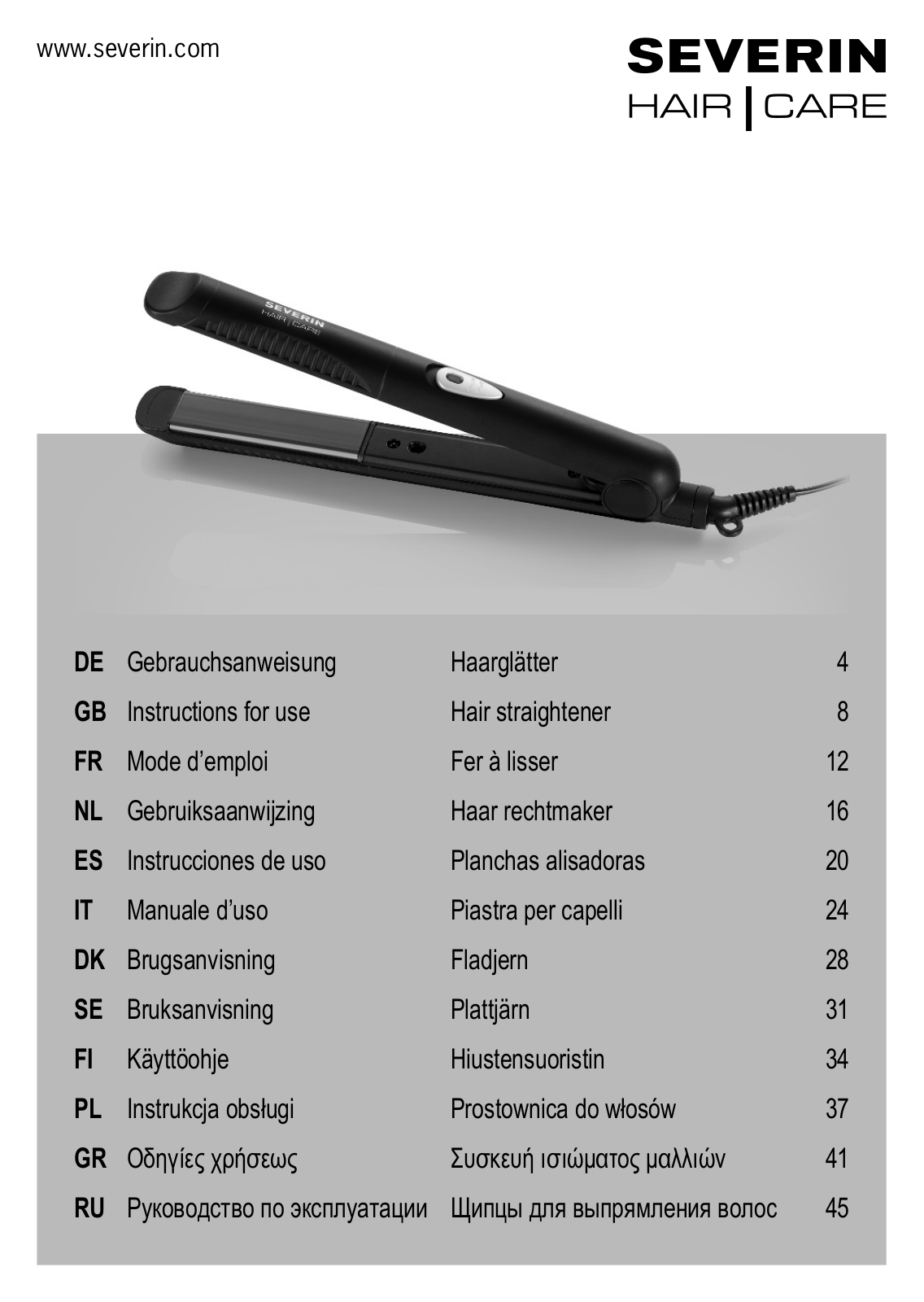 Severin HC 0614 User Manual