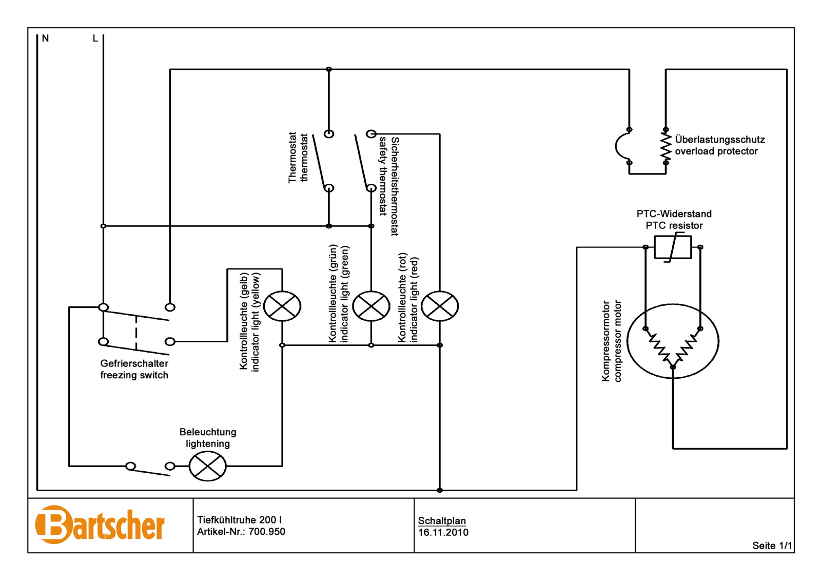 Bartscher 700.950 User Manual