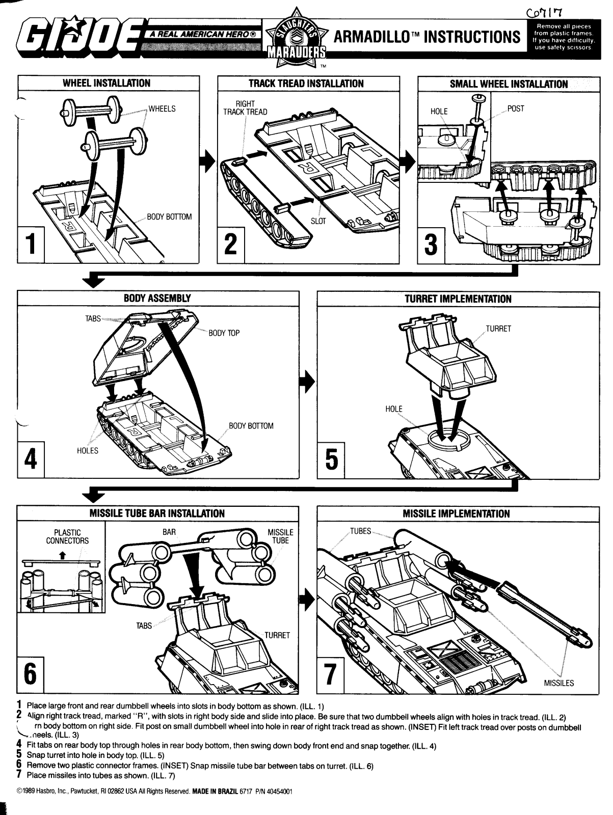 HASBRO GIJoe Armadillo User Manual