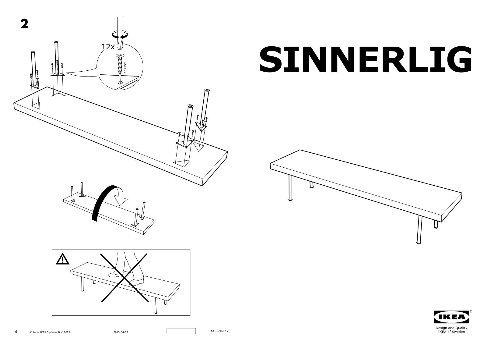 Ikea 10313350, 00305789 Assembly instructions