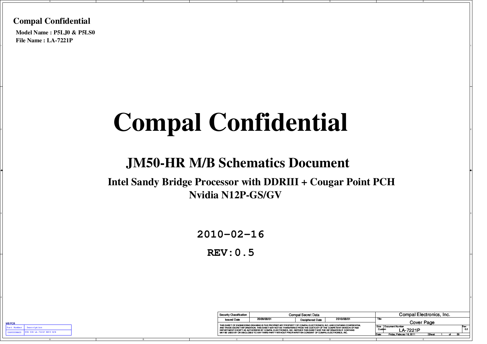 Acer Aspire 5830 Schematics