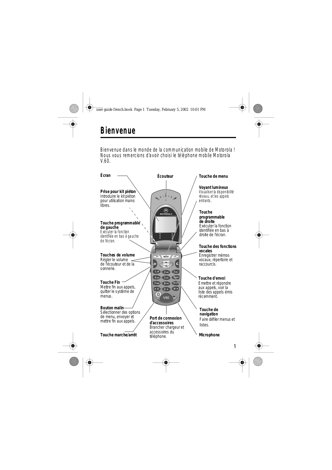 Motorola V60 User Manual