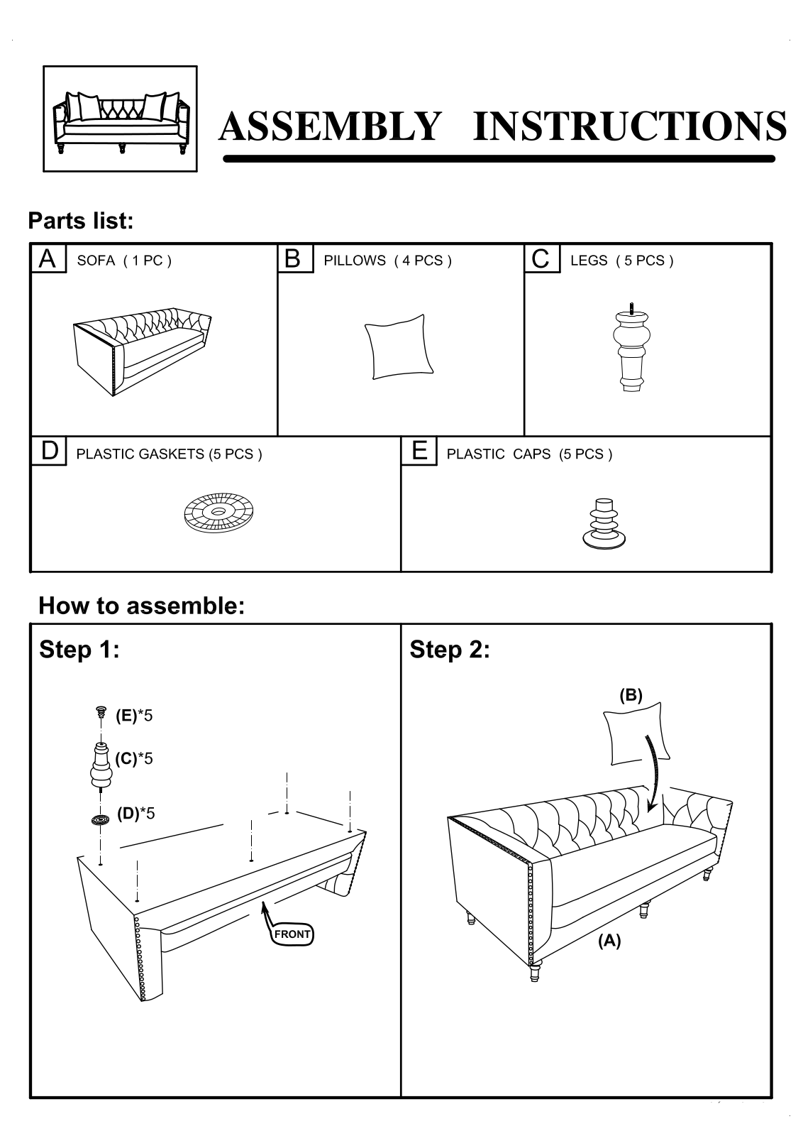 Lark Manor™ EVYN1414 Assembly Instructions - ManualMachine.com