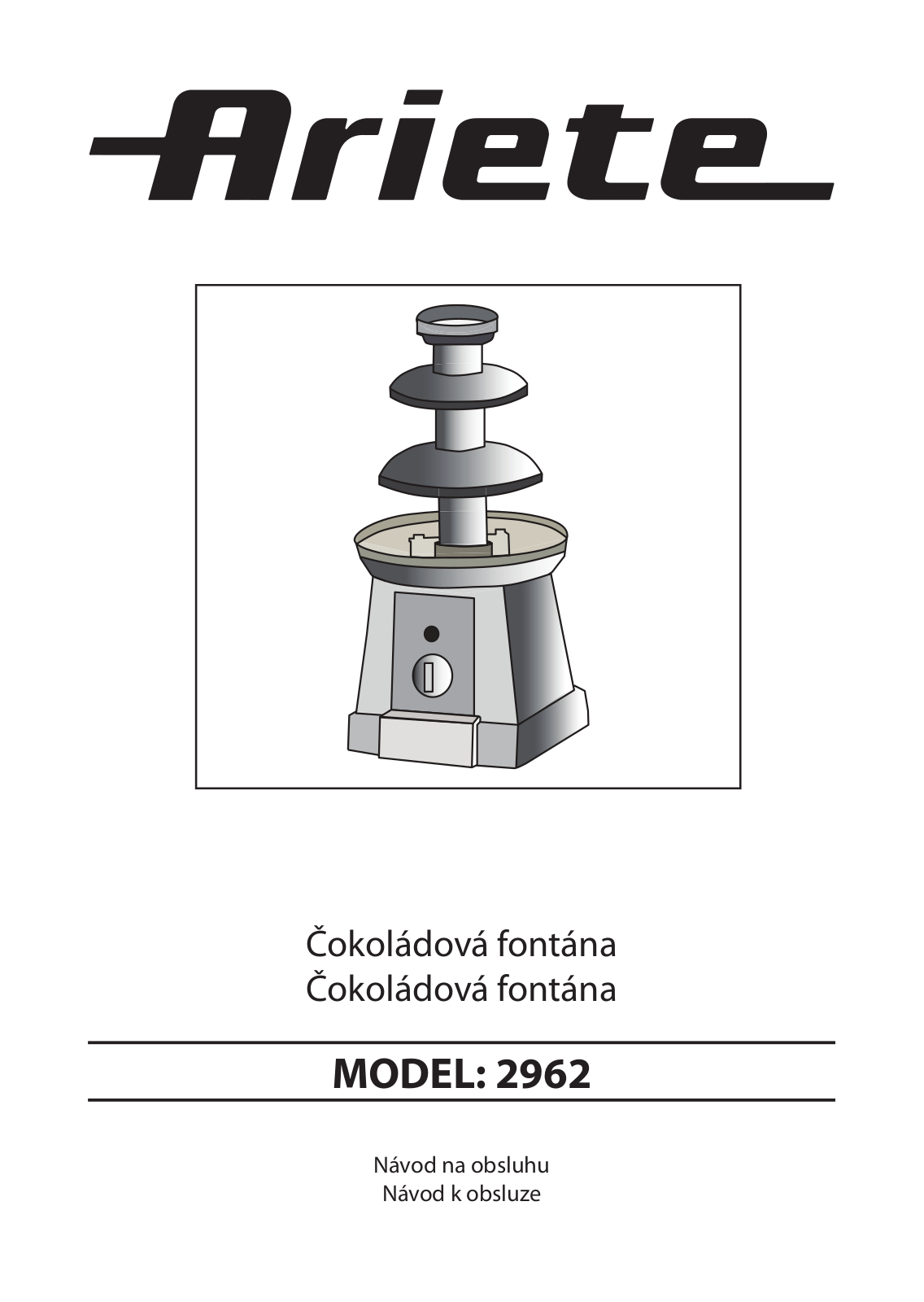 Ariete 2962 User Manual