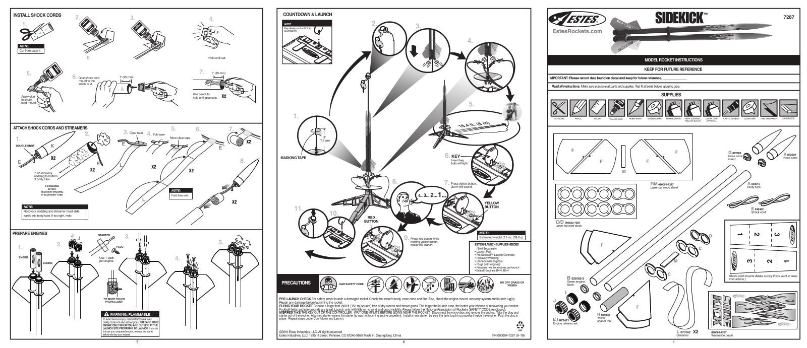 Estes Sidekick, 7287 User guide - ManualMachine.com