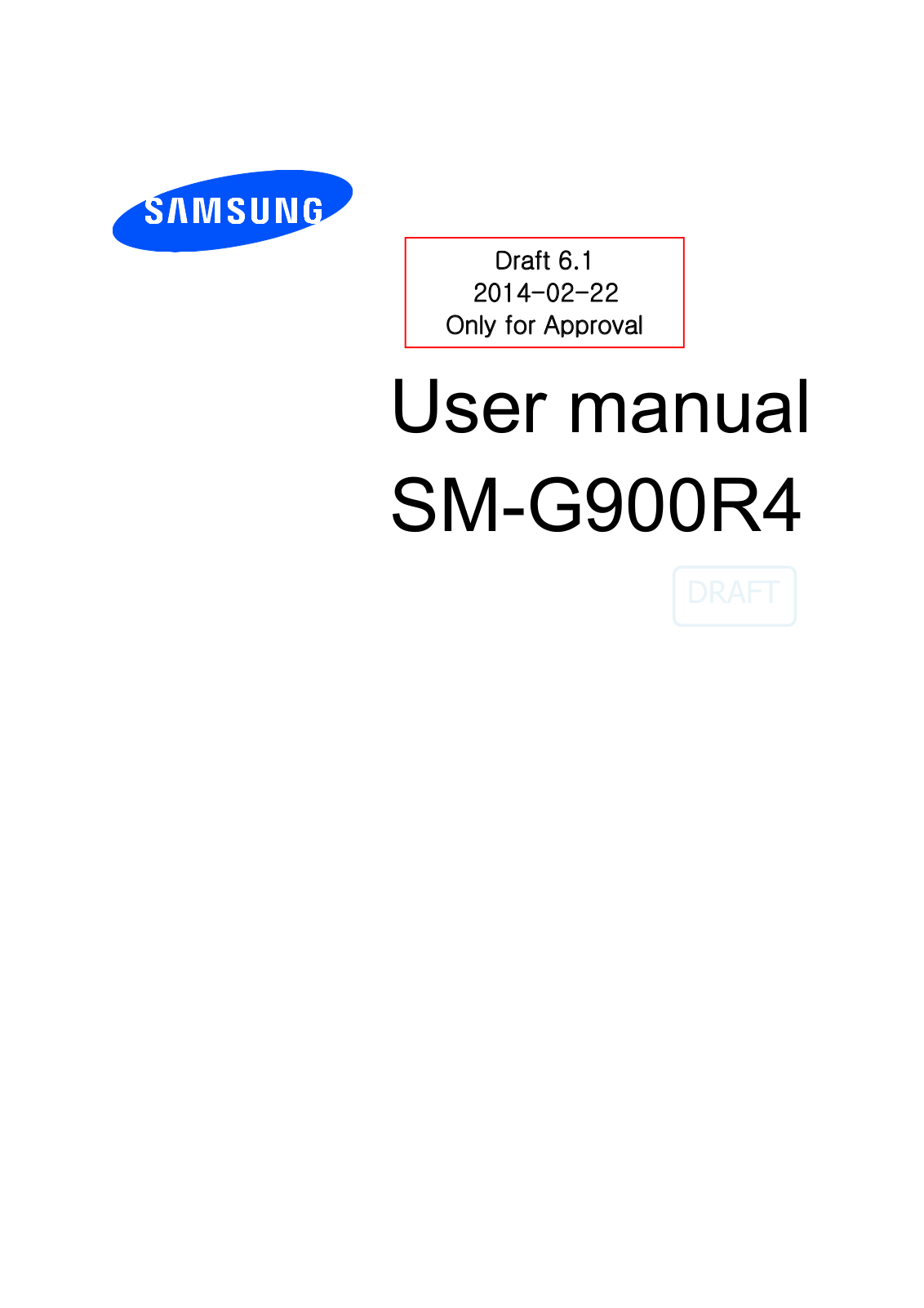 Samsung SMG900R4 Users Manual