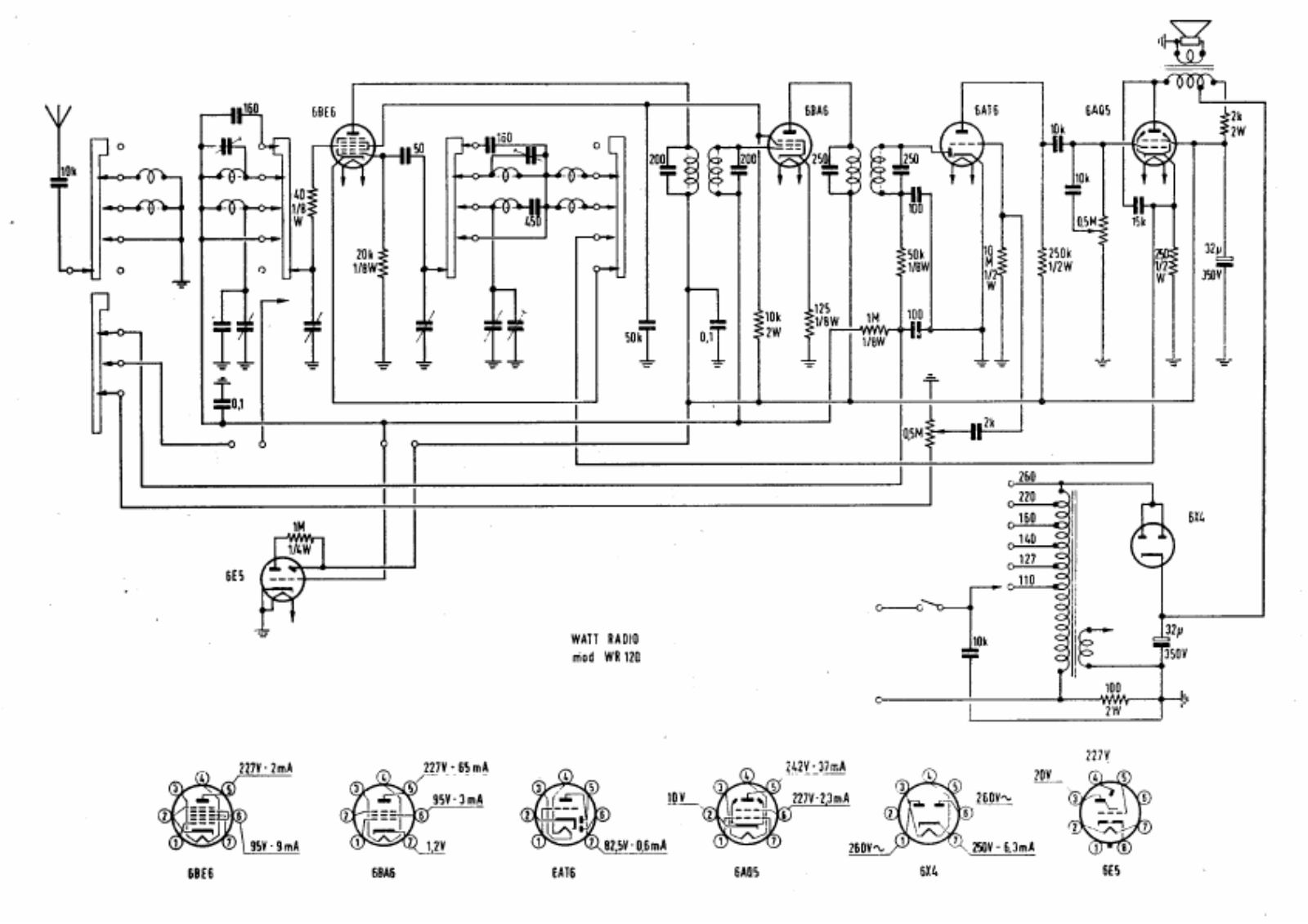 Watt Radio wr120 schematic