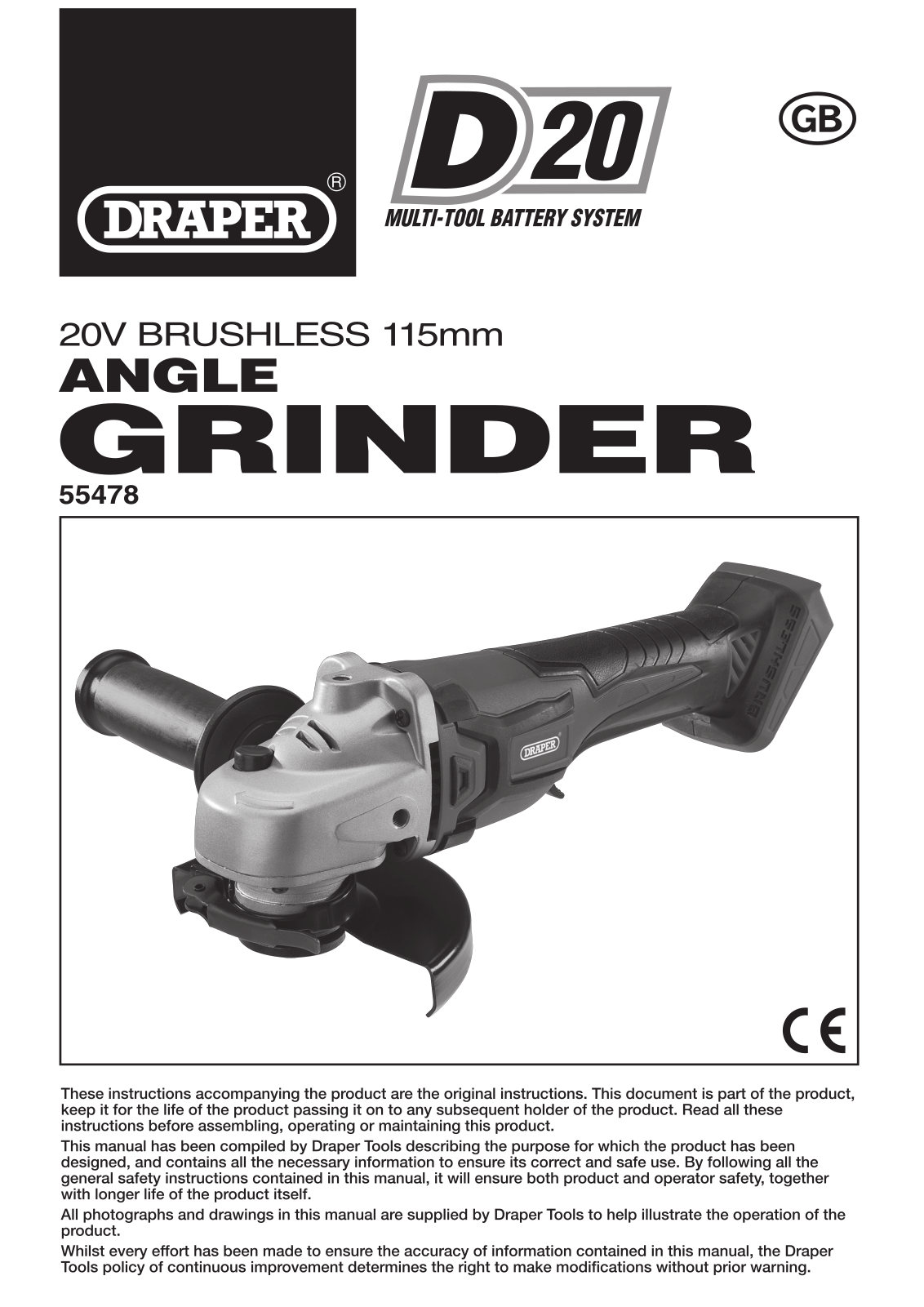 Draper D20AG115BL User guide - ManualMachine.com