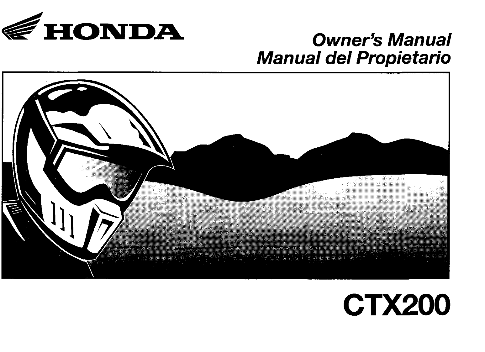 Honda CTX200 2002 Owner's Manual