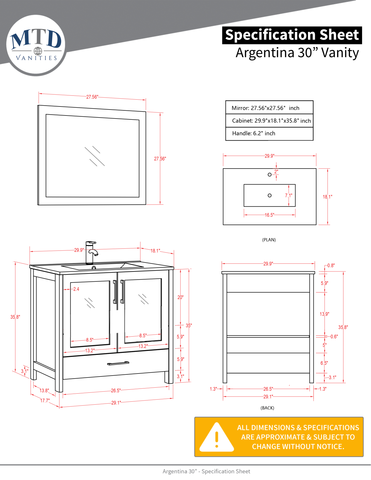 MTD 1030G Specifications