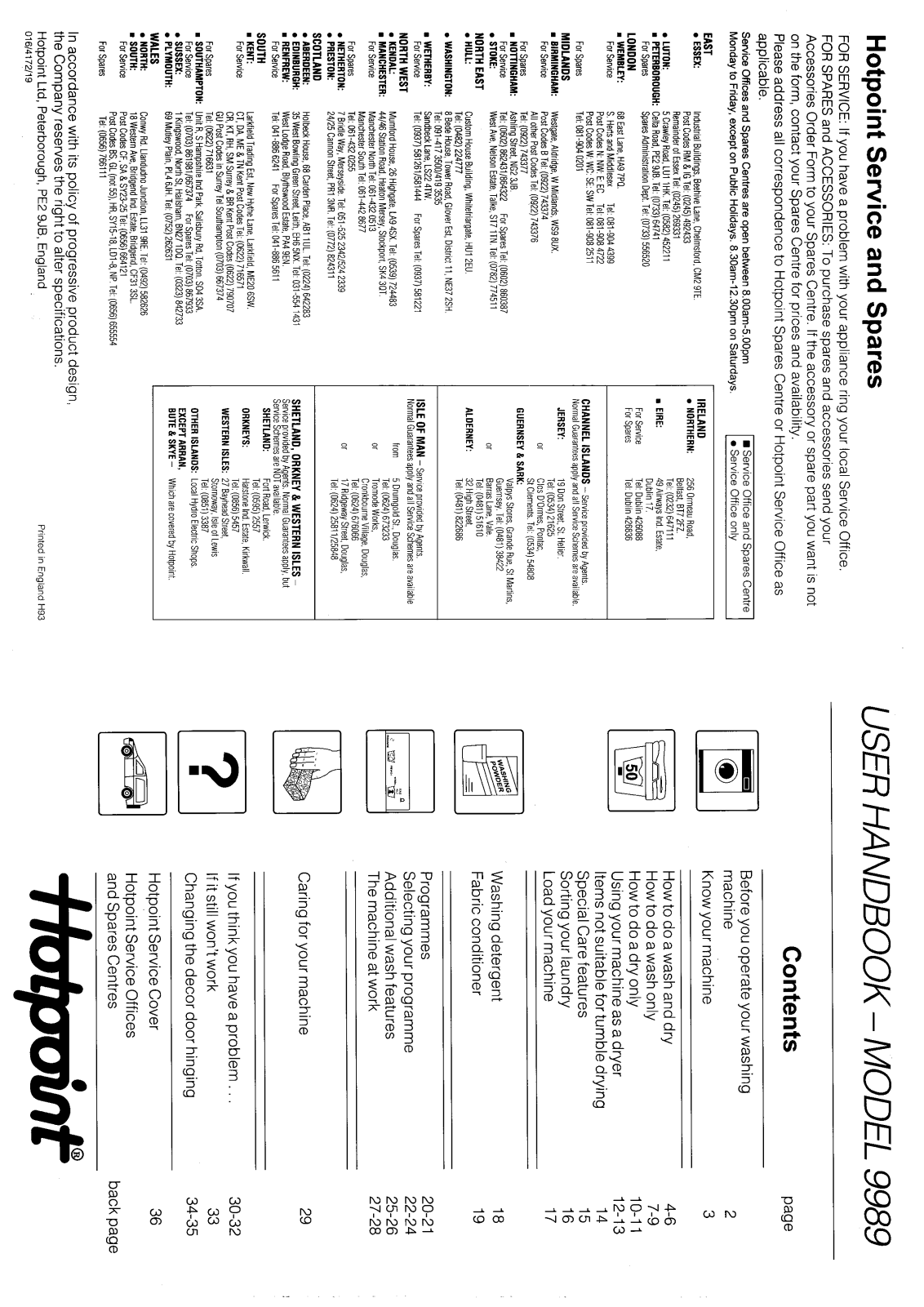 Hotpoint-Ariston HB9989 User Manual