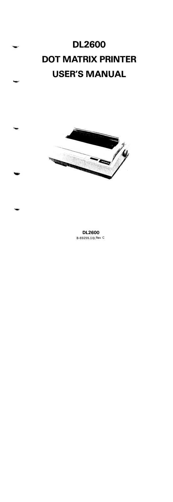 Fujitsu DL2600 User Manual