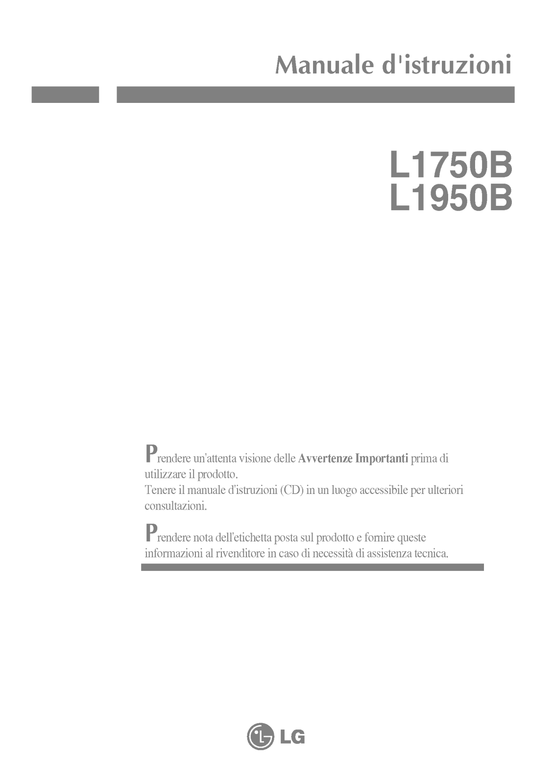LG L1750SQ-BN User Manual