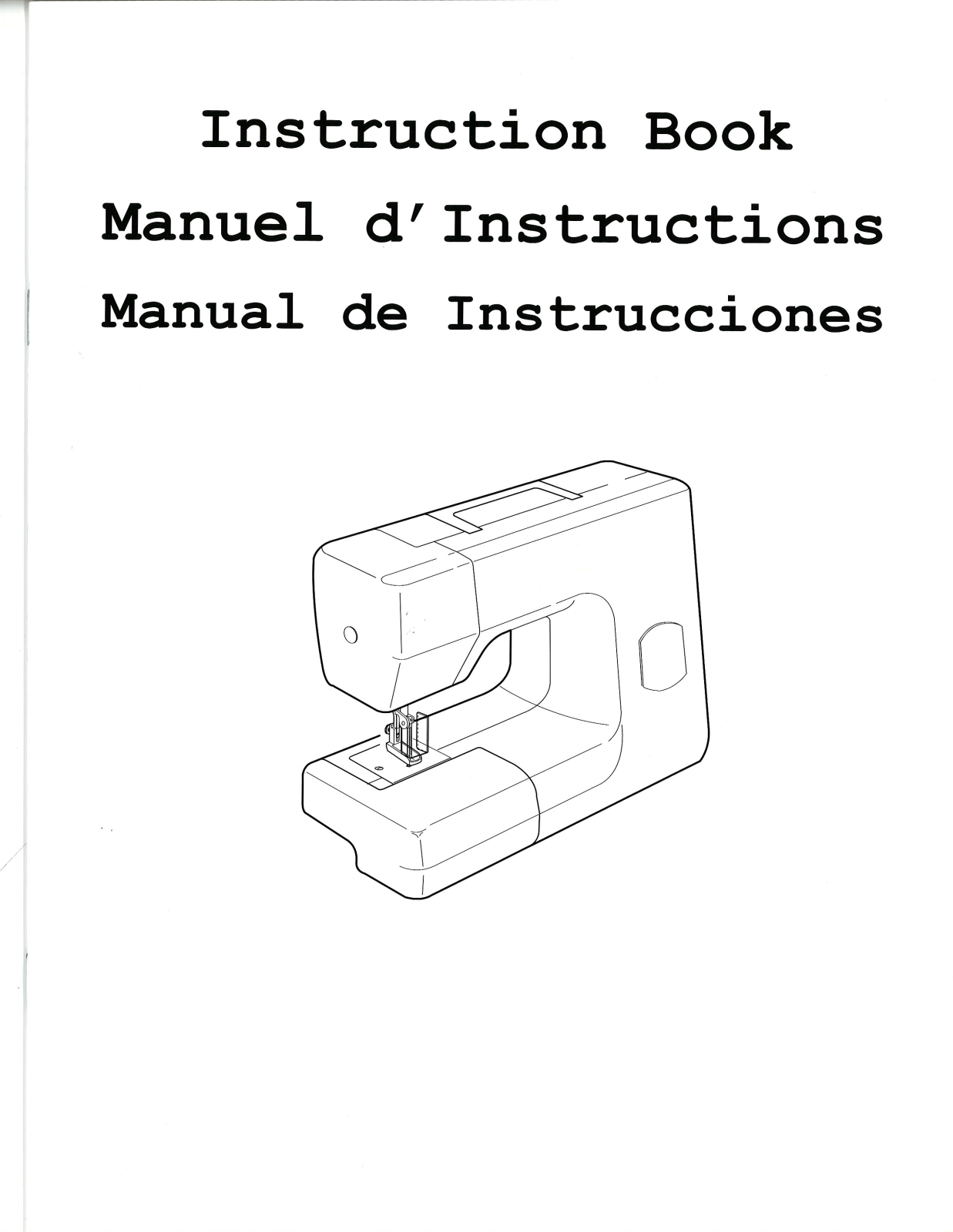 JANOME FM-725 Instruction Booklet