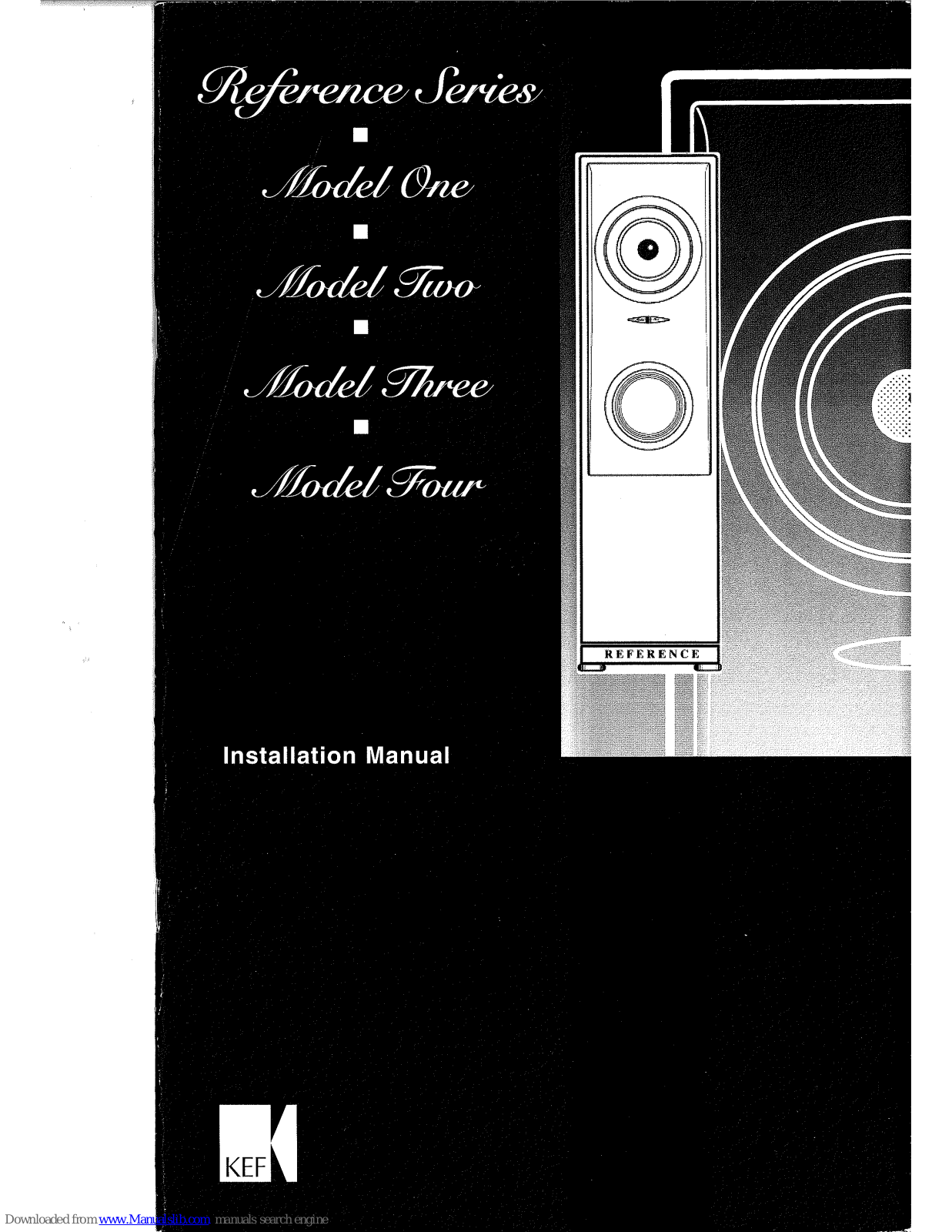 KEF Model One Installation Manual