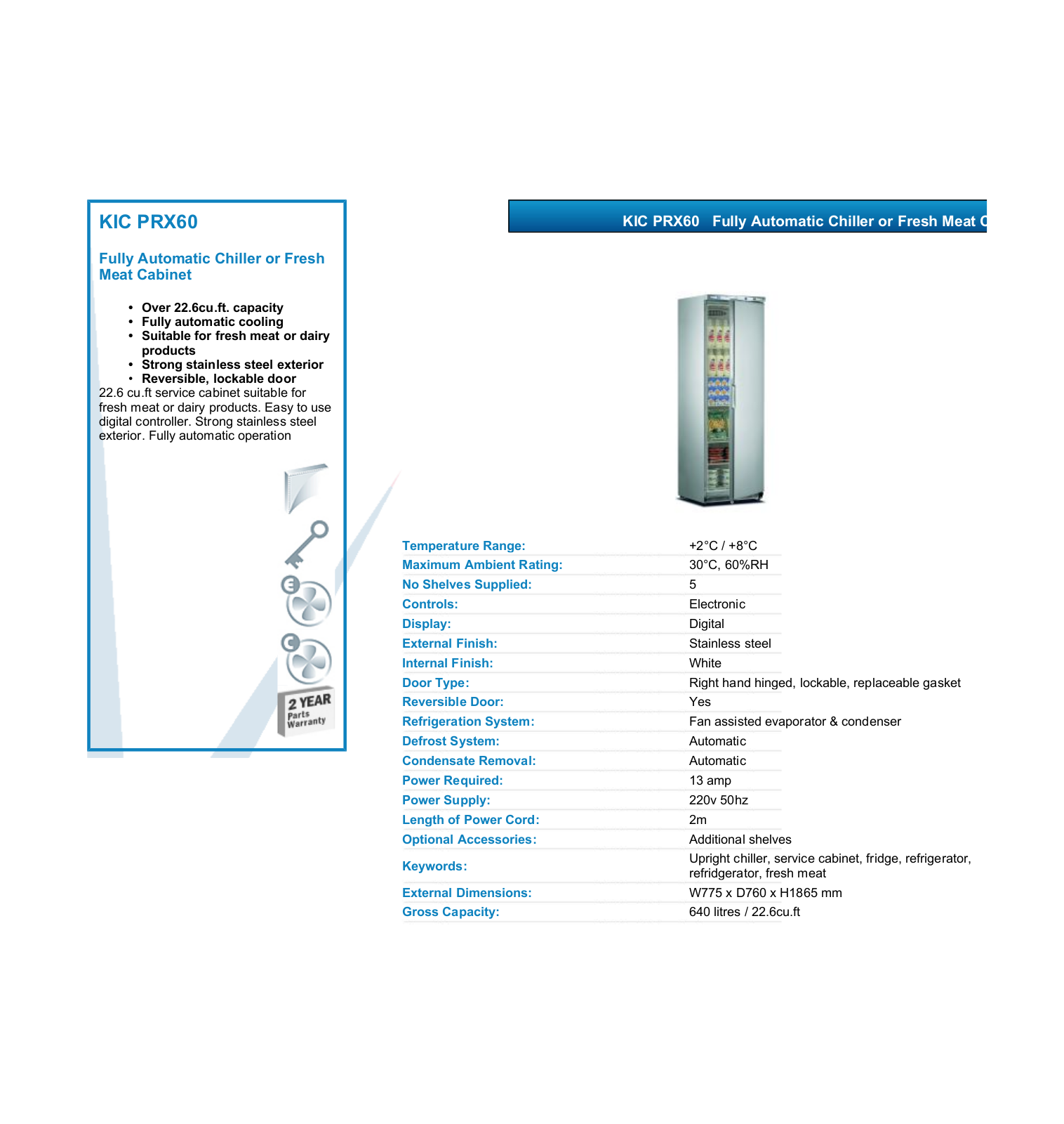 Valera KIC PRX60 DATASHEET