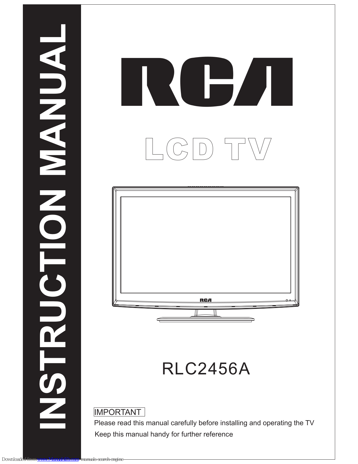 RCA RLC2456A Instruction Manual