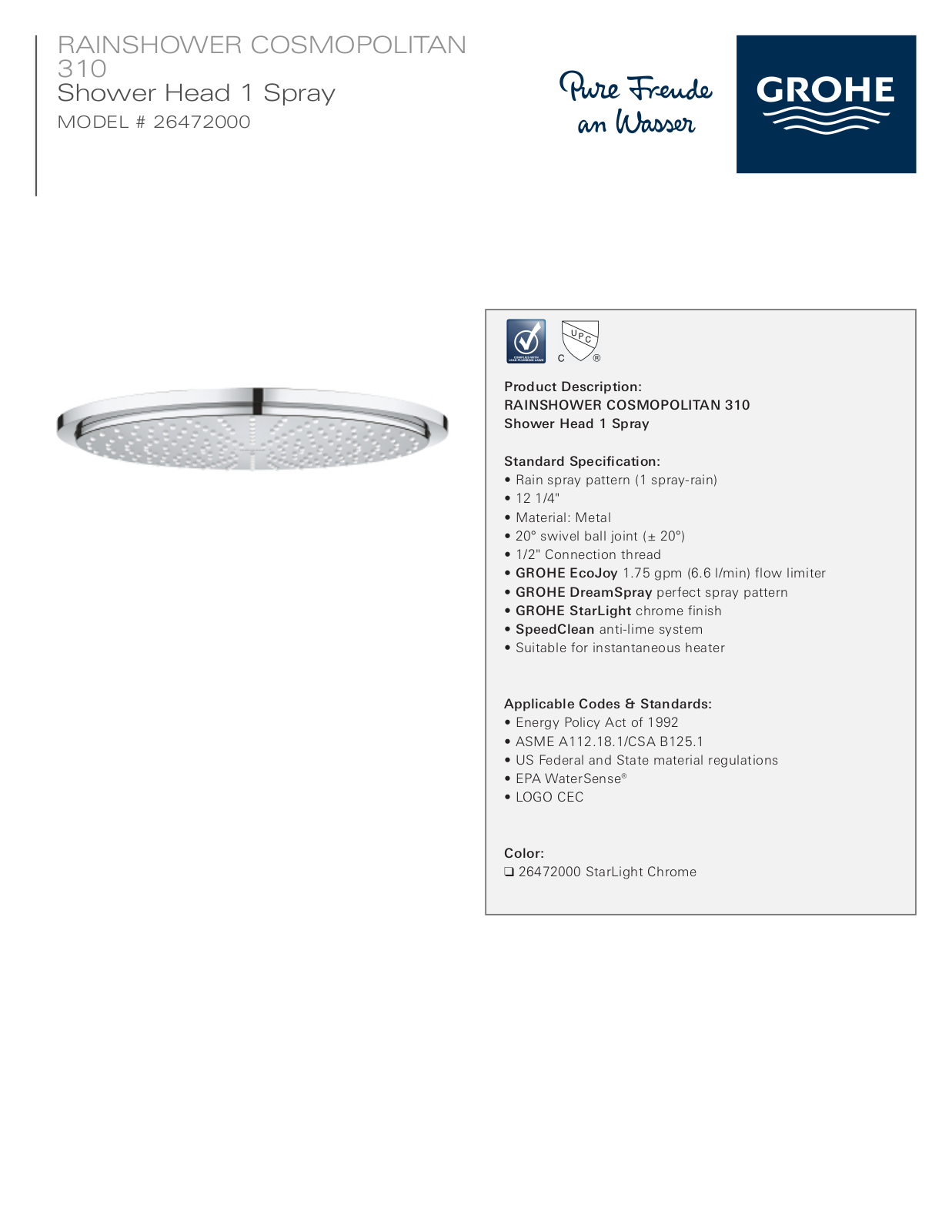 GROHE HBZM1614 Specifications - ManualMachine.com