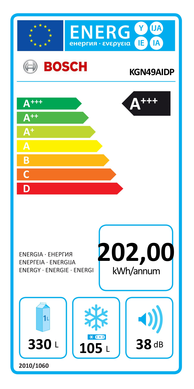 Bosch KGN49AIDP User Manual