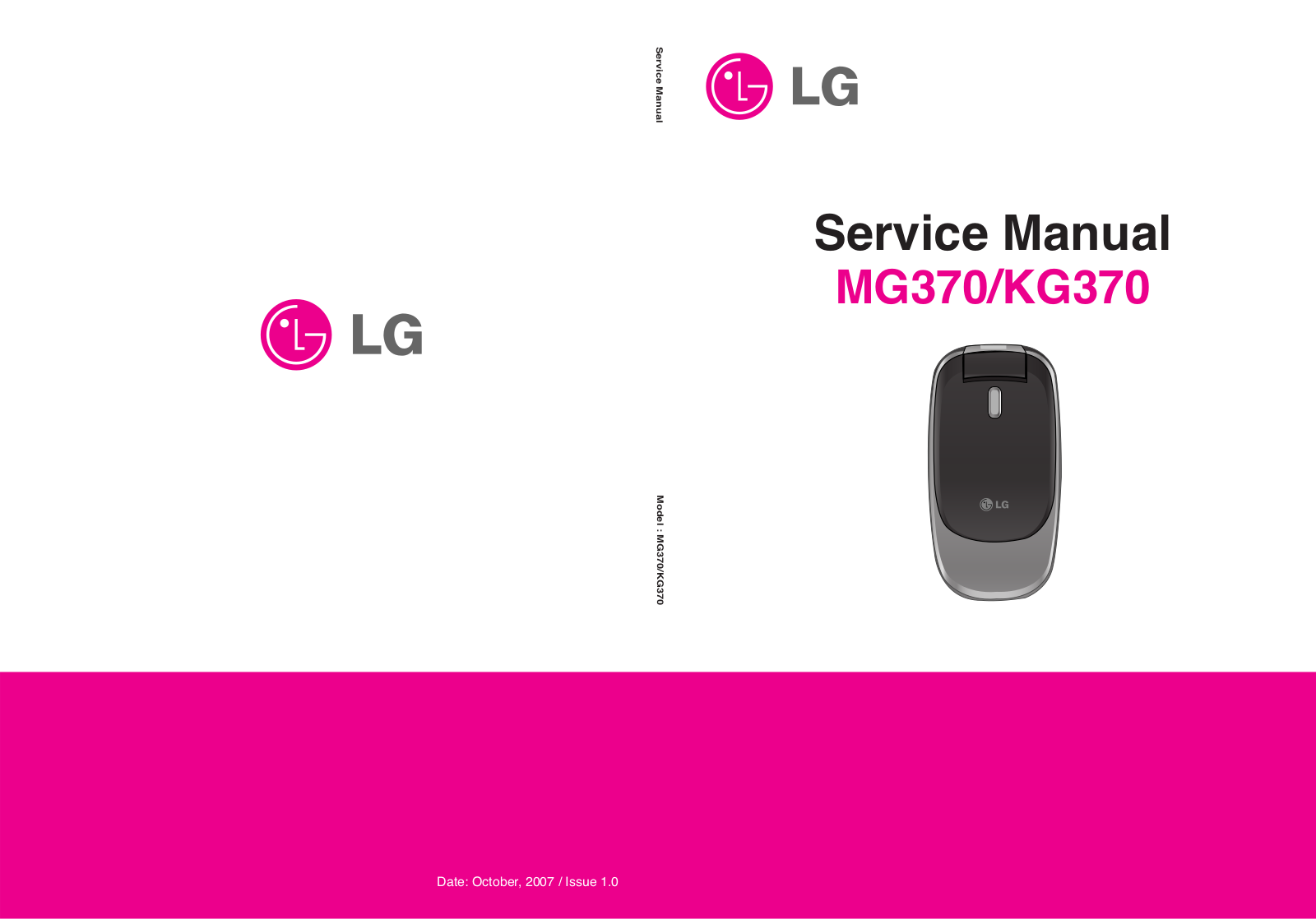 LG MG370, KG370 Service Manual
