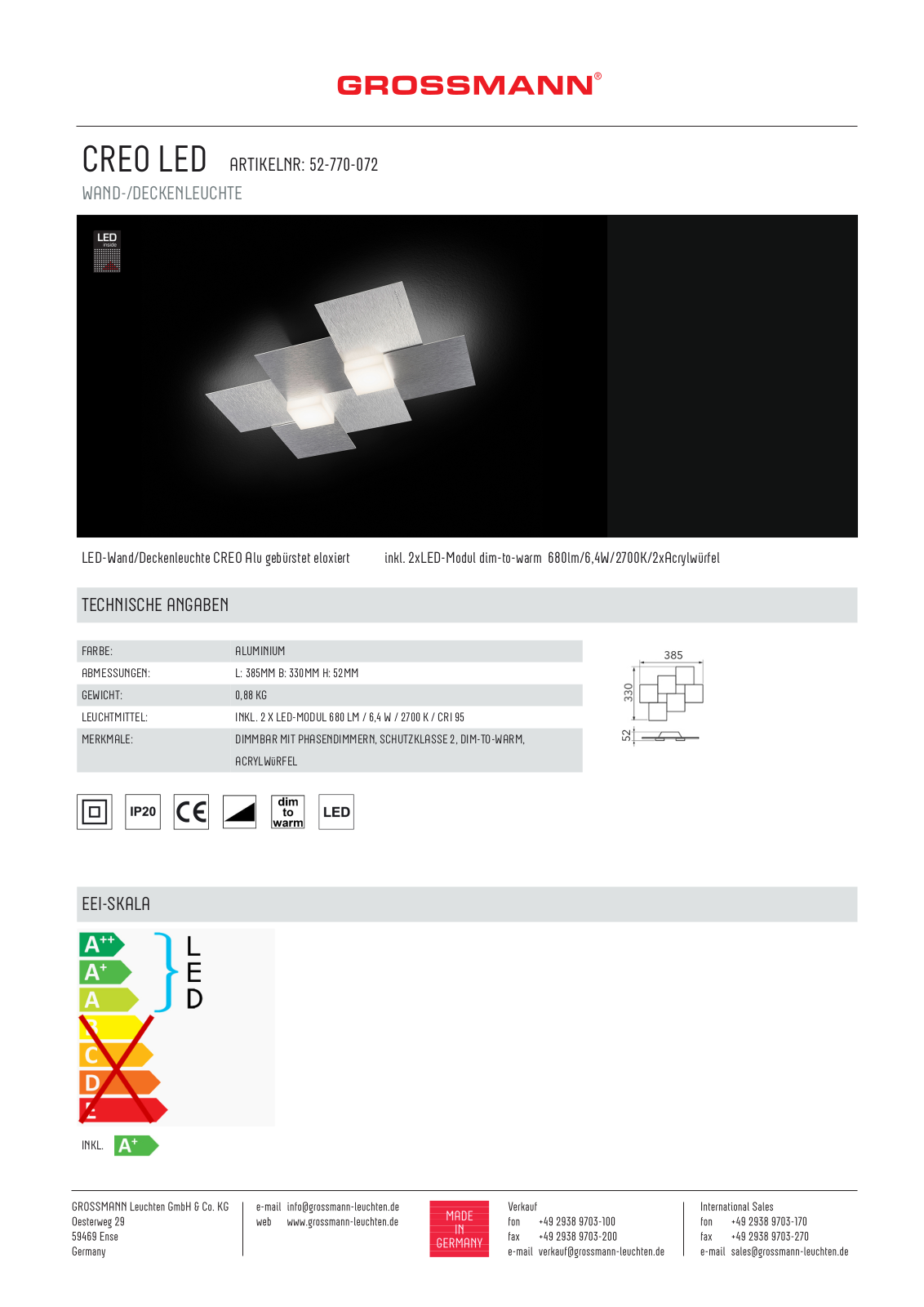 GROSSMANN 52-770-072 User Manual