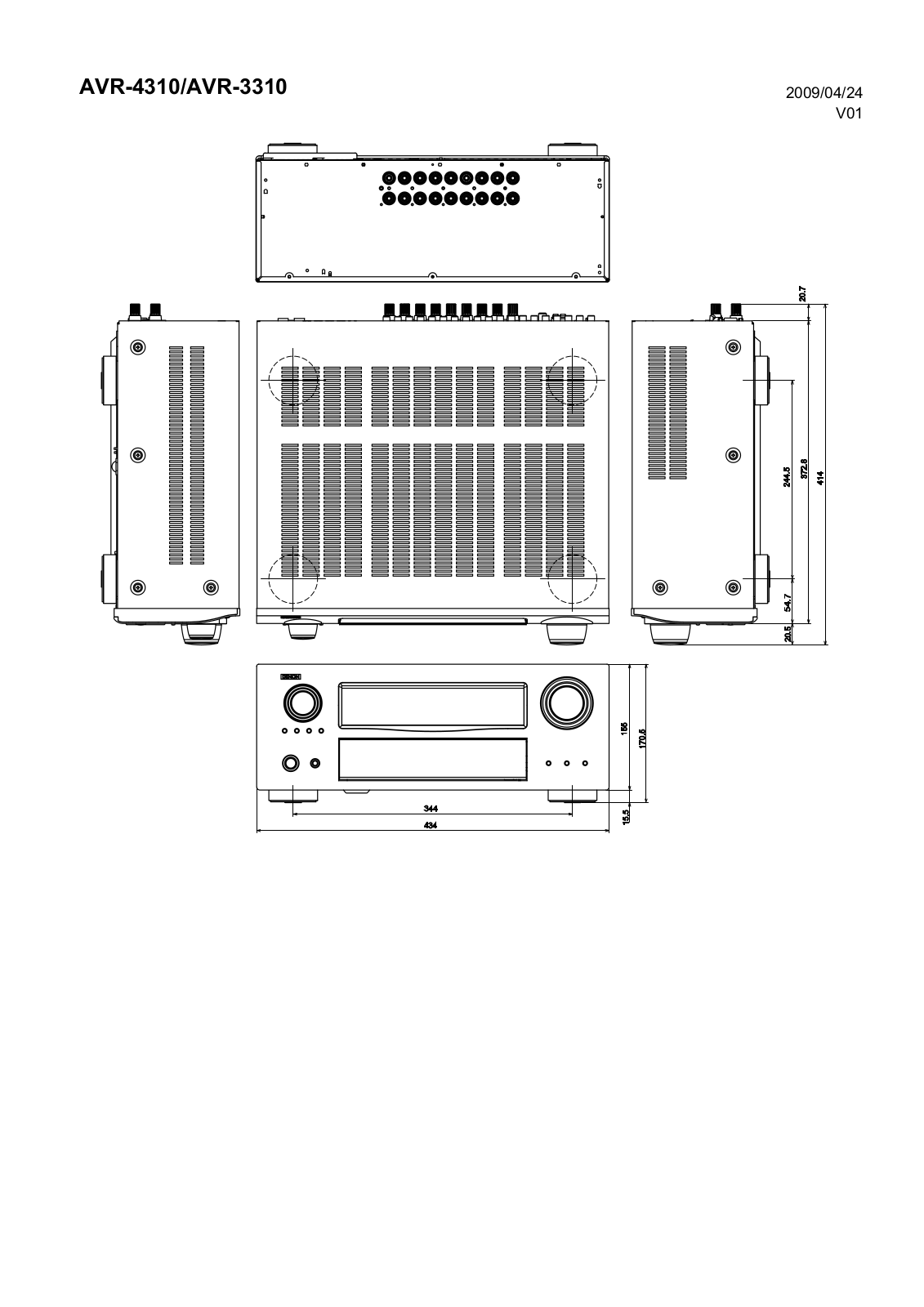 DENON AR-4310 User Manual