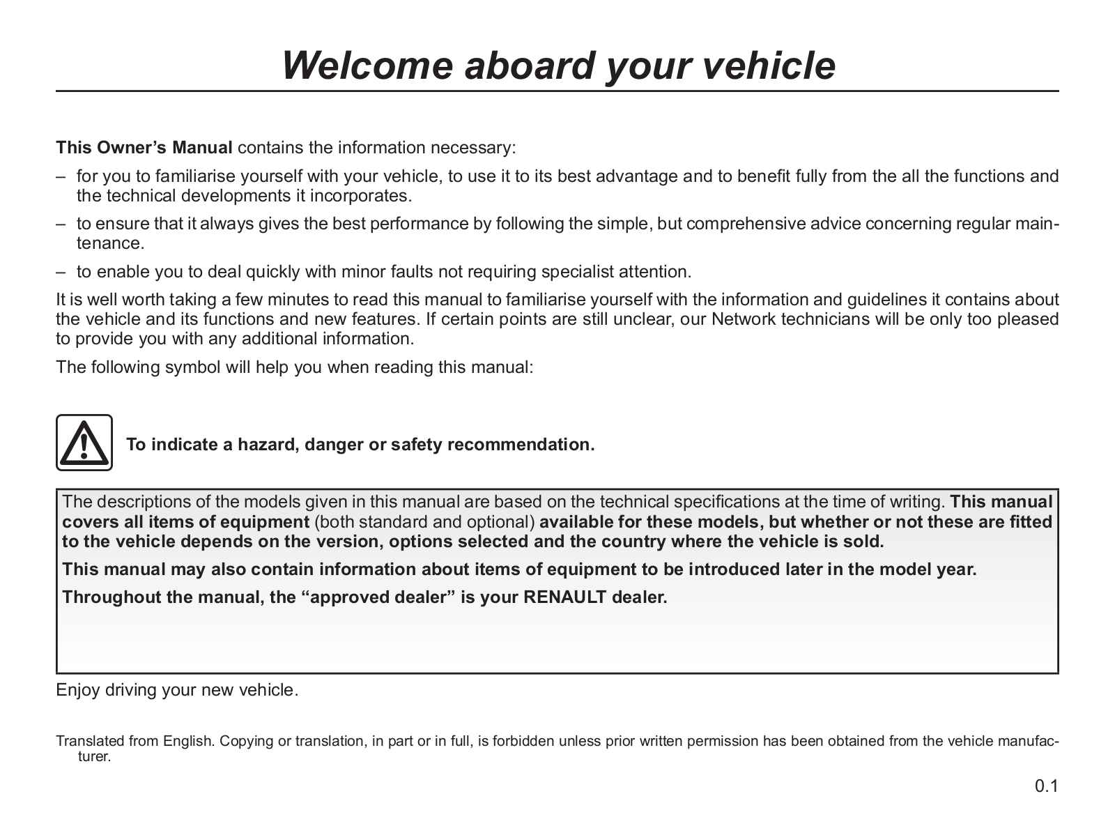 RENAULT KWID User Manual