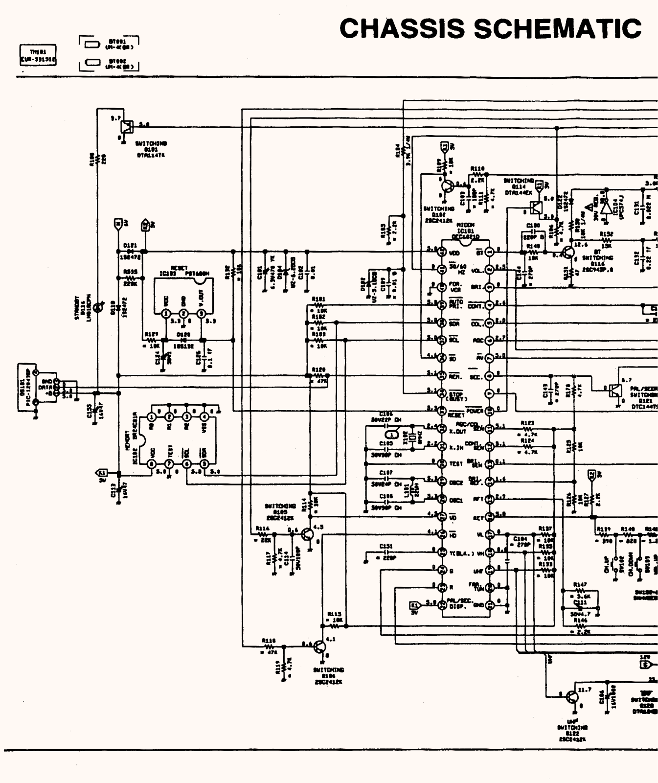 Orion TV 2050 Schematic