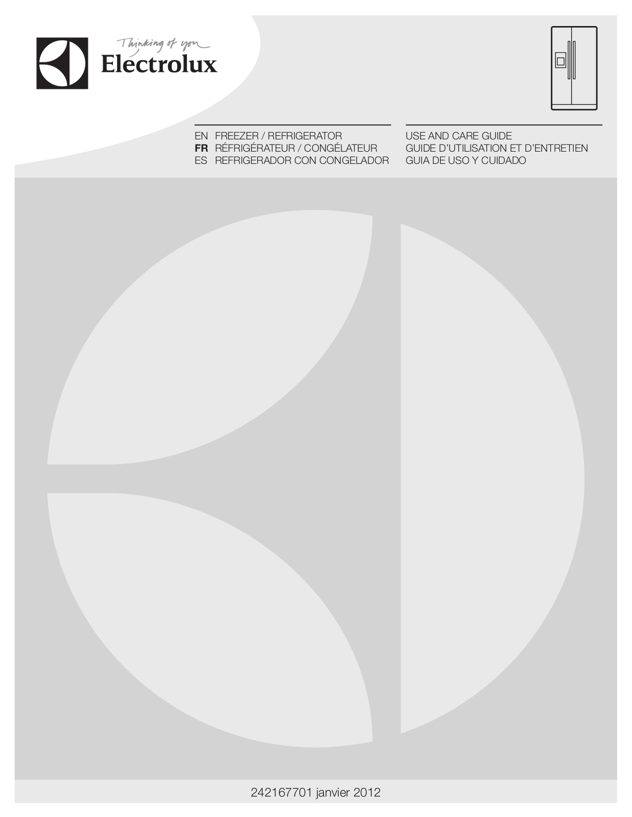 Electrolux EW26SS85K User Guide