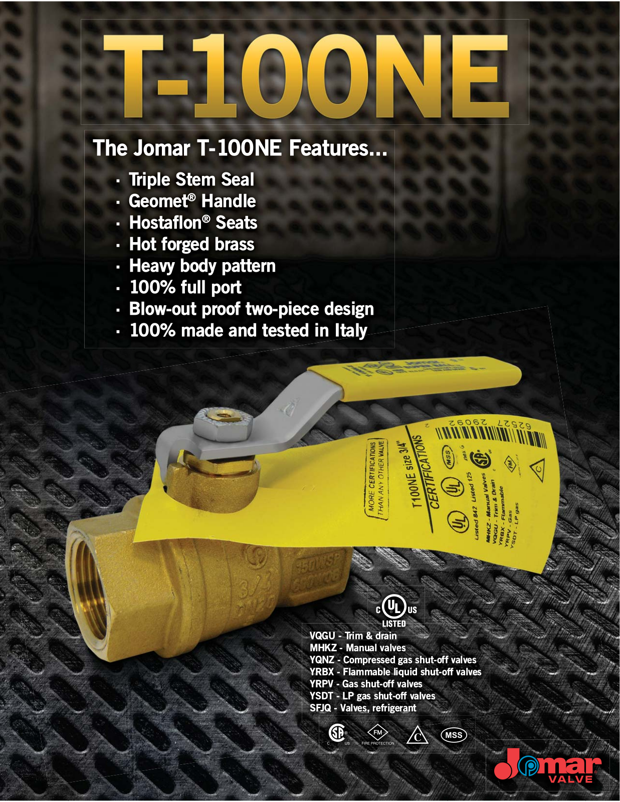 Jomar T-100NE User Manual