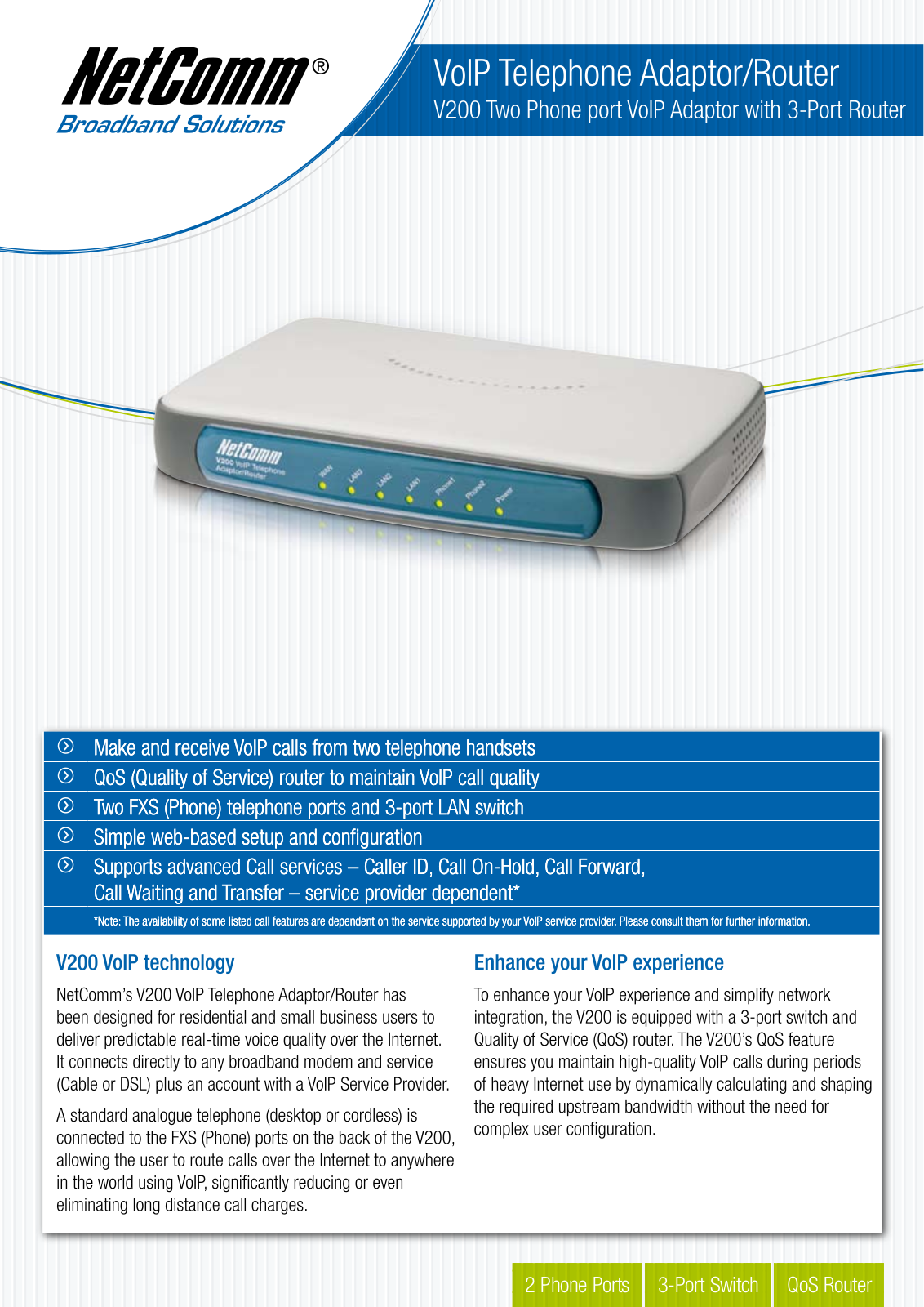 NetComm V200 User Manual