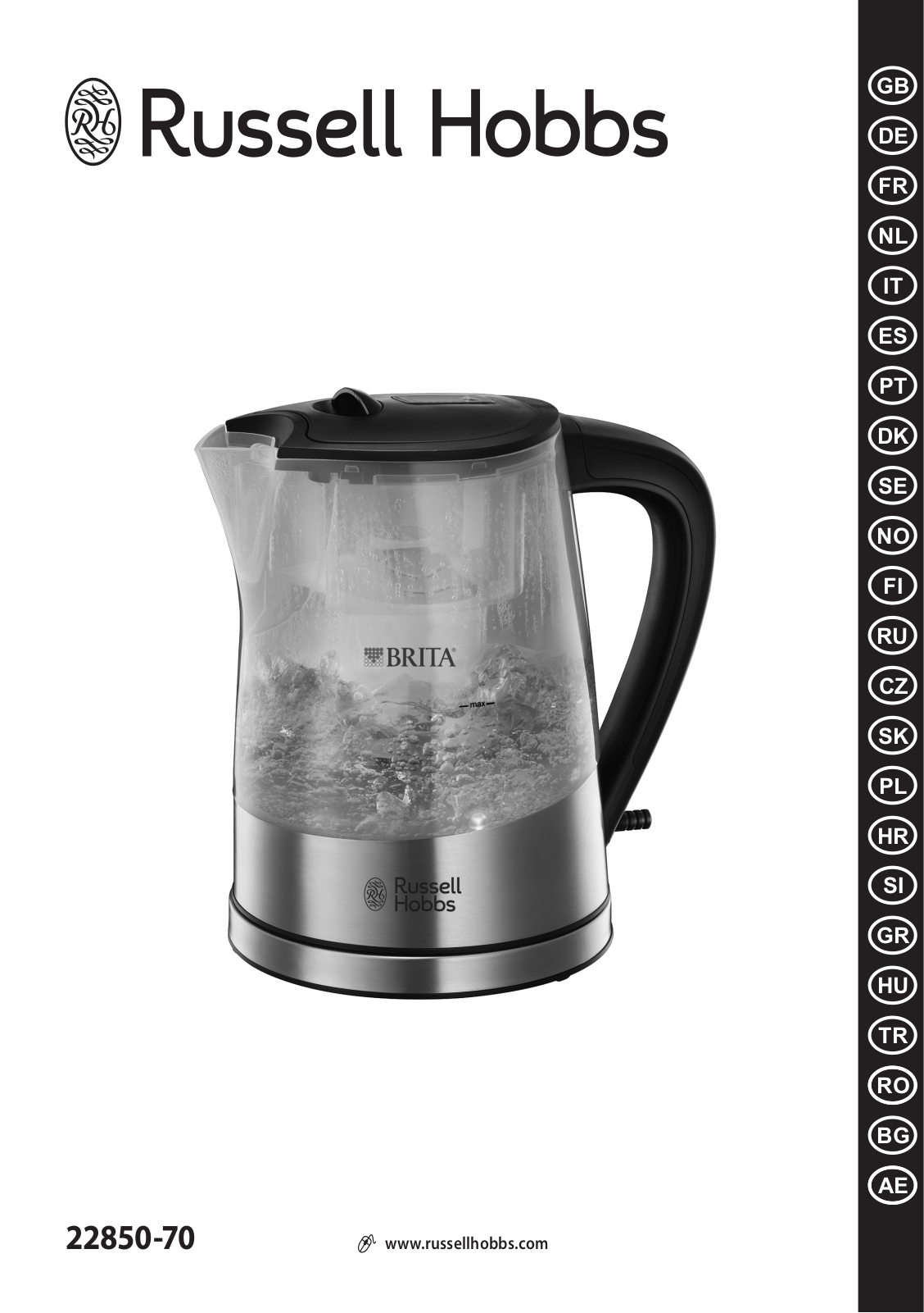 Russell Hobbs Brita 22850-70, Brita 20760-70, 22850-70 User Manual