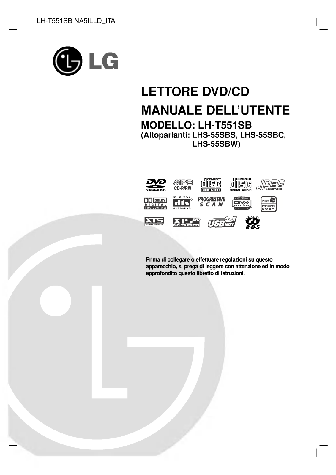 LG LH-T551SB User Manual
