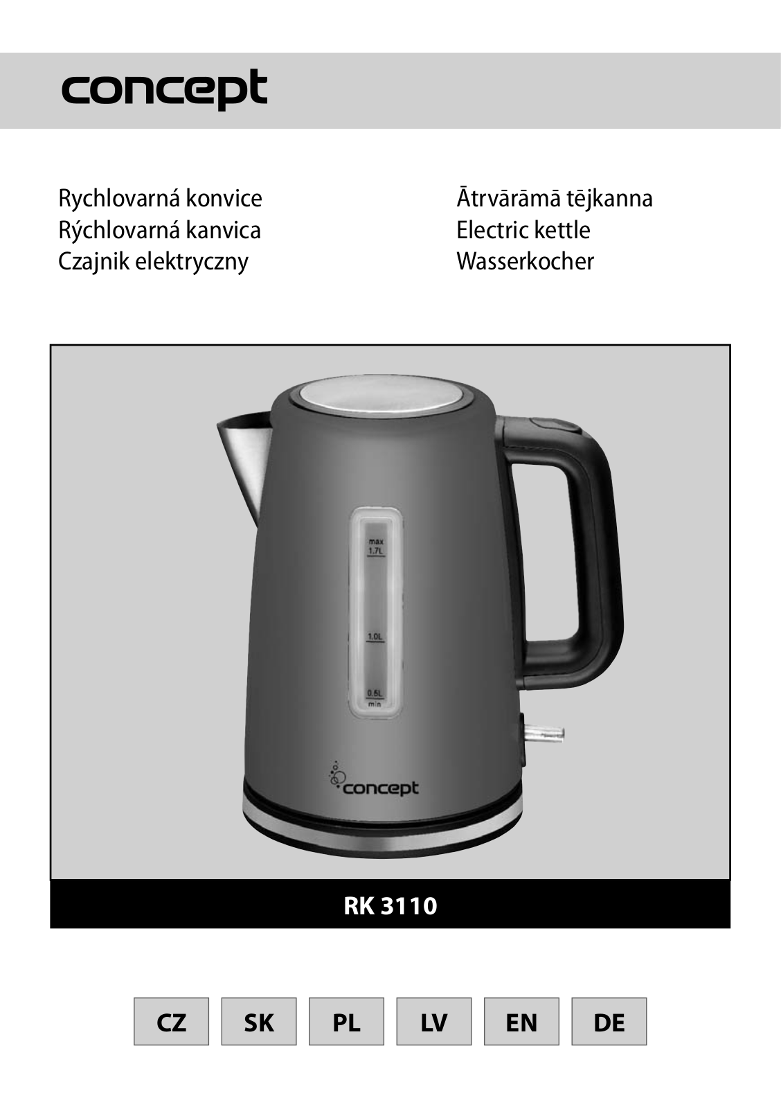 Concept RK-3110, RK-3110wh, RK3110gy User Manual