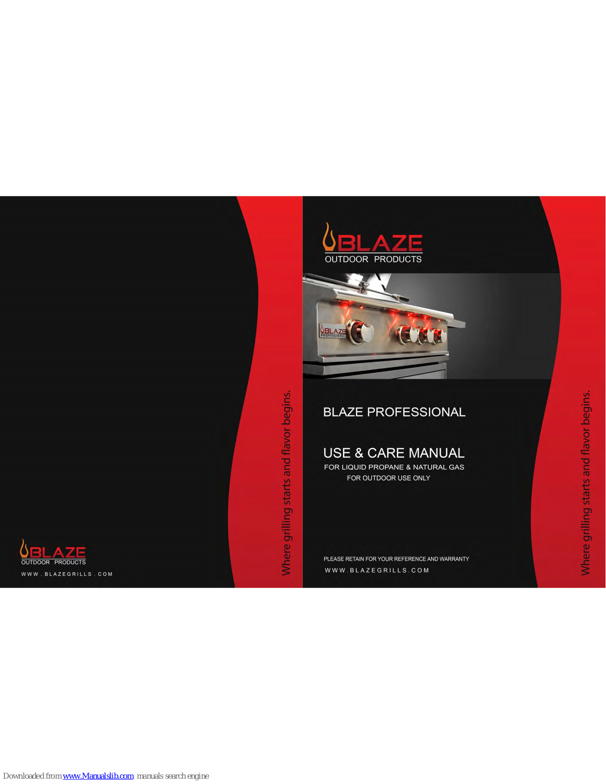 Blaze BLZ-3PRO Use & Care Manual